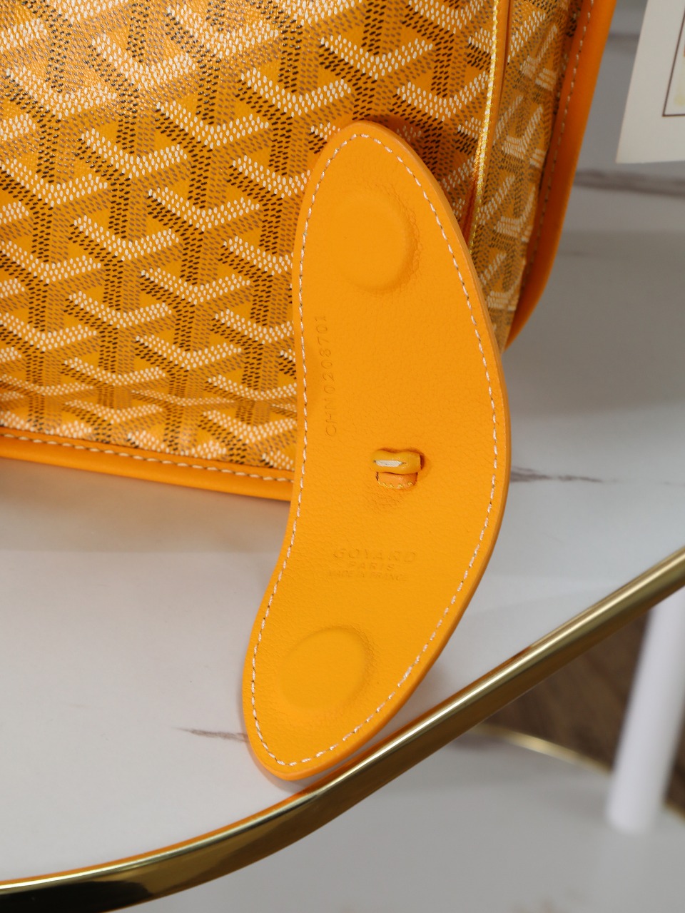 GOYARD 戈雅双面 Belvedere Reversible Mini Tote (Canvas and Leather) — Dual-use bag (handheld/shoulder carry)-F0-ANJOUSMINCG08TY08P