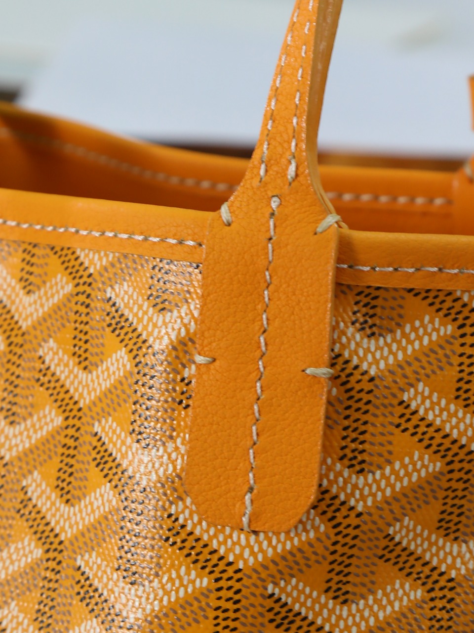 GOYARD 戈雅双面 Belvedere Reversible Mini Tote (Canvas and Leather) — Dual-use bag (handheld/shoulder carry)-F0-ANJOUSMINCG08TY08P
