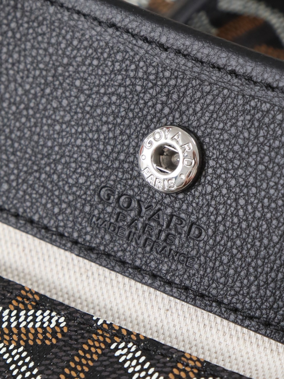 GOYARD 戈雅双面 Belvedere Reversible Mini Tote (Canvas and Leather) — Dual-use bag (handheld/shoulder carry)-F0-ANJCROMINCG 