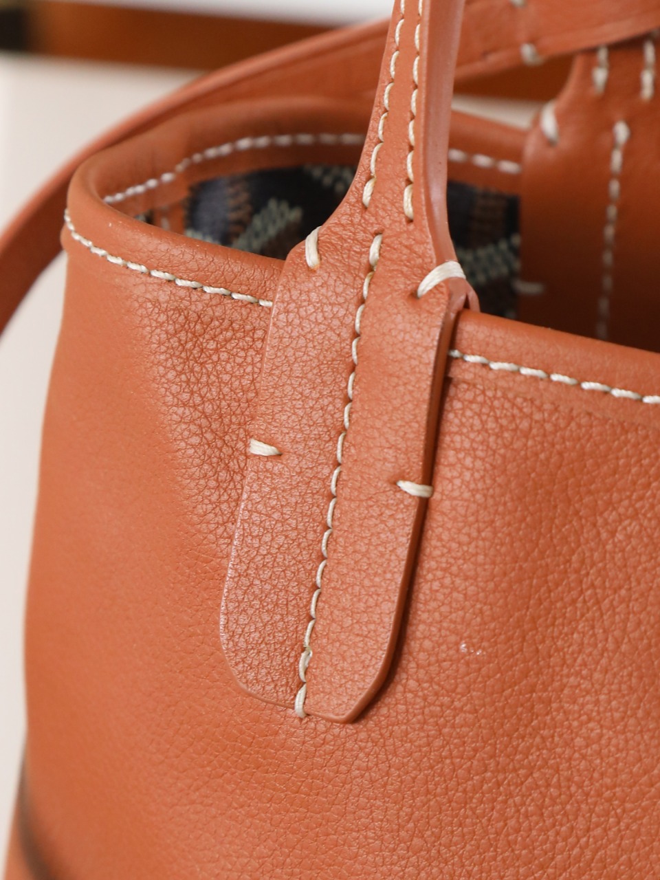 GOYARD 戈雅双面 Belvedere Reversible Mini Tote (Canvas and Leather) — Dual-use bag (handheld/shoulder carry)-F0-ANJCROMINCG 