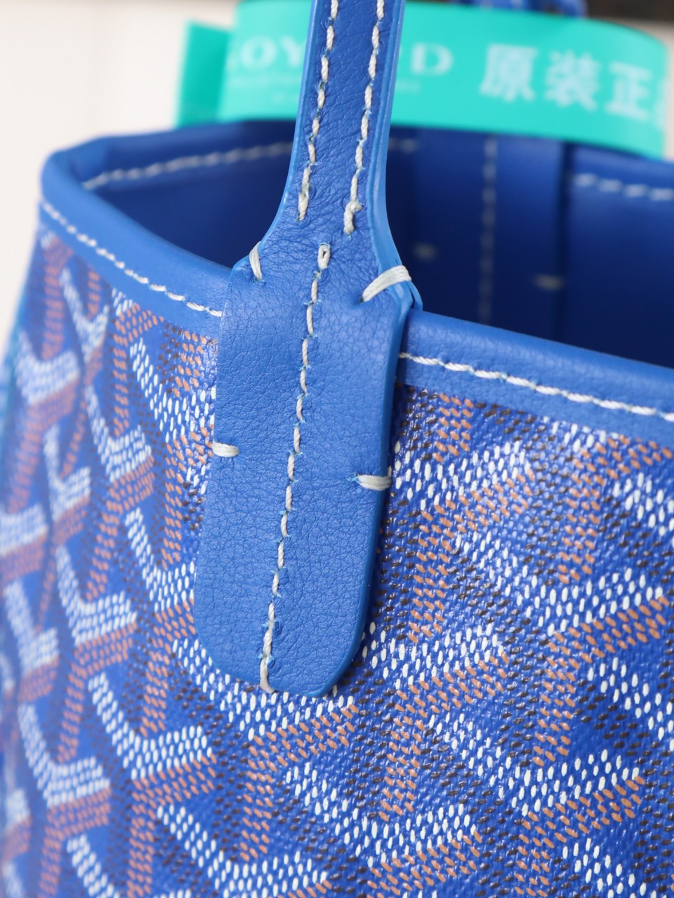 GOYARD 戈雅双面 Belvedere Reversible Mini Tote (Canvas and Leather) — Dual-use bag (handheld/shoulder carry)-F0-ANJCROMINCG 