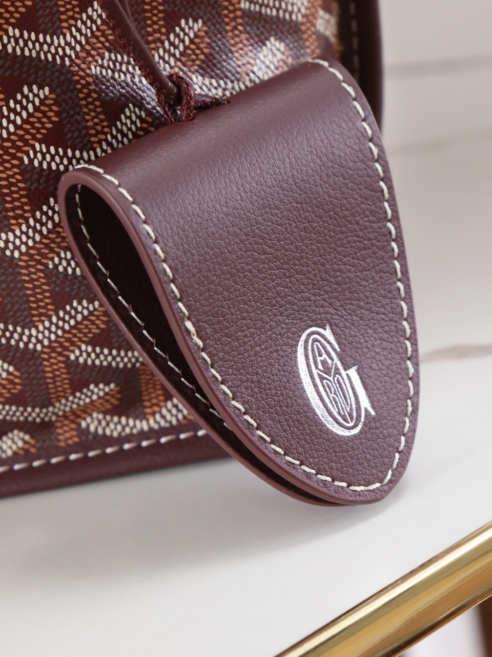 GOYARD 戈雅双面 Belvedere Reversible Mini Tote (Canvas and Leather) — Dual-use bag (handheld/shoulder carry)-F0-ANJCROMINCG 