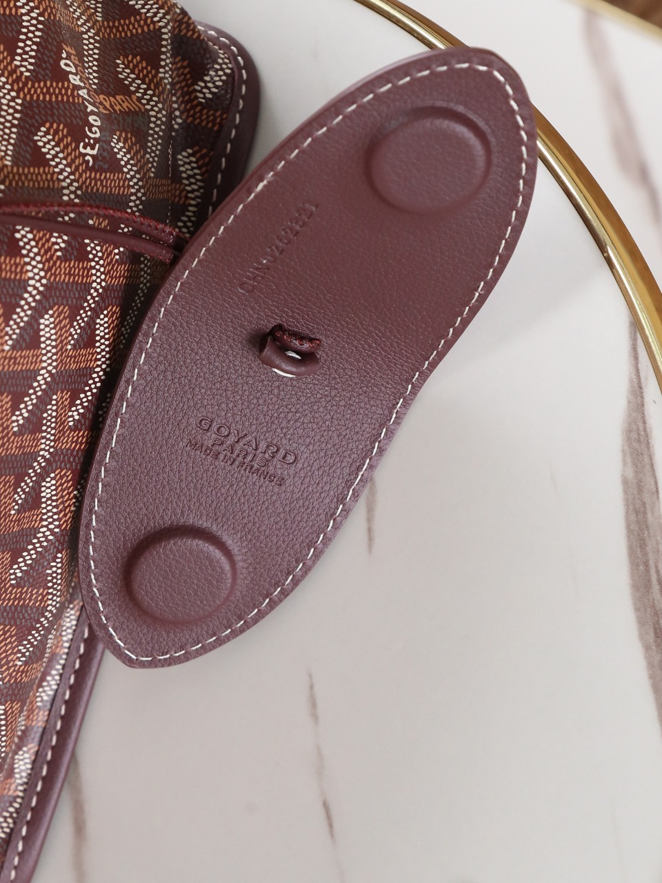 GOYARD 戈雅双面 Belvedere Reversible Mini Tote (Canvas and Leather) — Dual-use bag (handheld/shoulder carry)-F0-ANJCROMINCG 