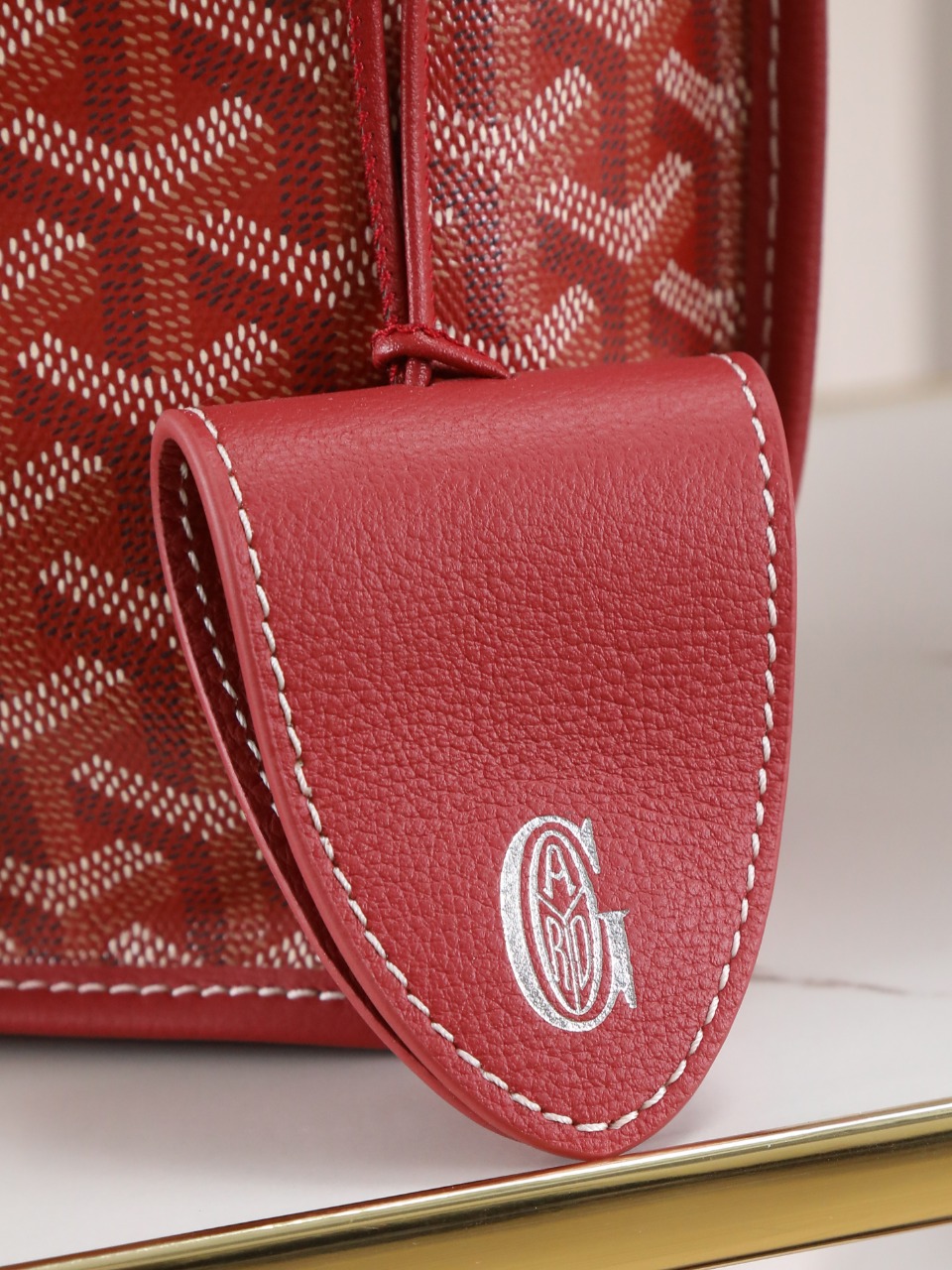 GOYARD 戈雅双面 Belvedere Reversible Mini Tote (Canvas and Leather) — Dual-use bag (handheld/shoulder carry)-F0-ANJCROMINCG 