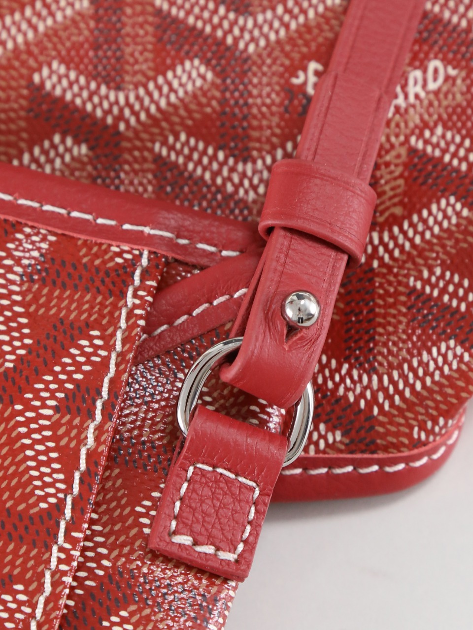 GOYARD 戈雅双面 Belvedere Reversible Mini Tote (Canvas and Leather) — Dual-use bag (handheld/shoulder carry)-F0-ANJCROMINCG 
