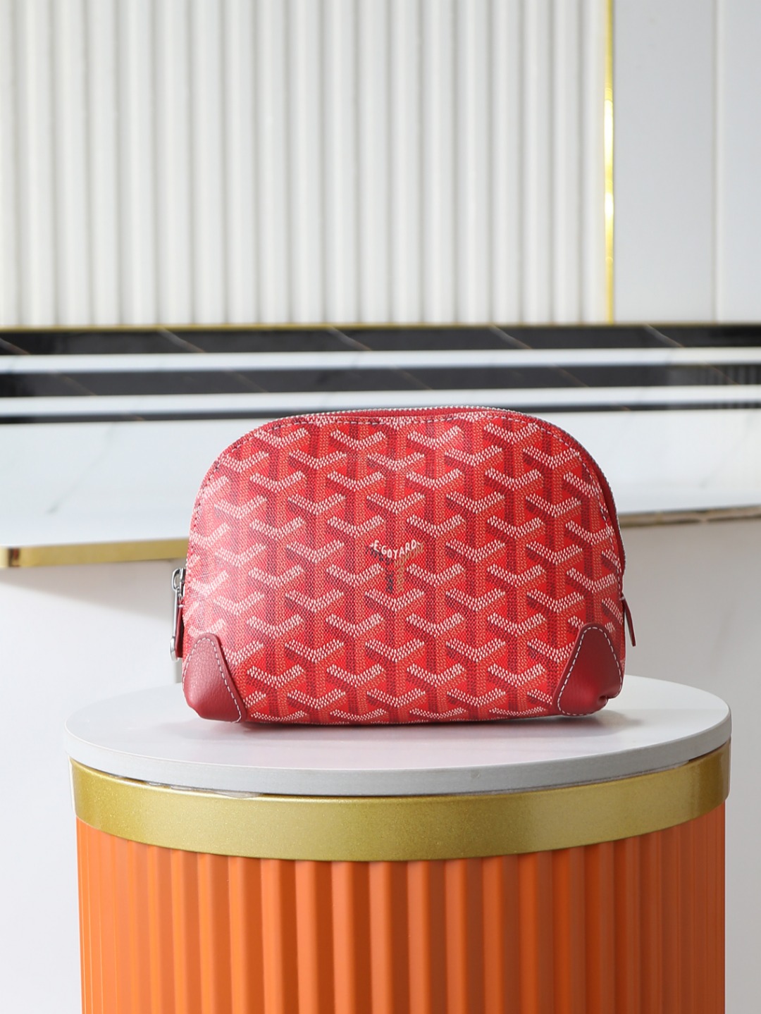 GOYARD 戈雅化妆包  Vendome (Canvas and Leather) — Women's Cosmetic Bag-F0- VENDOTPMLTY