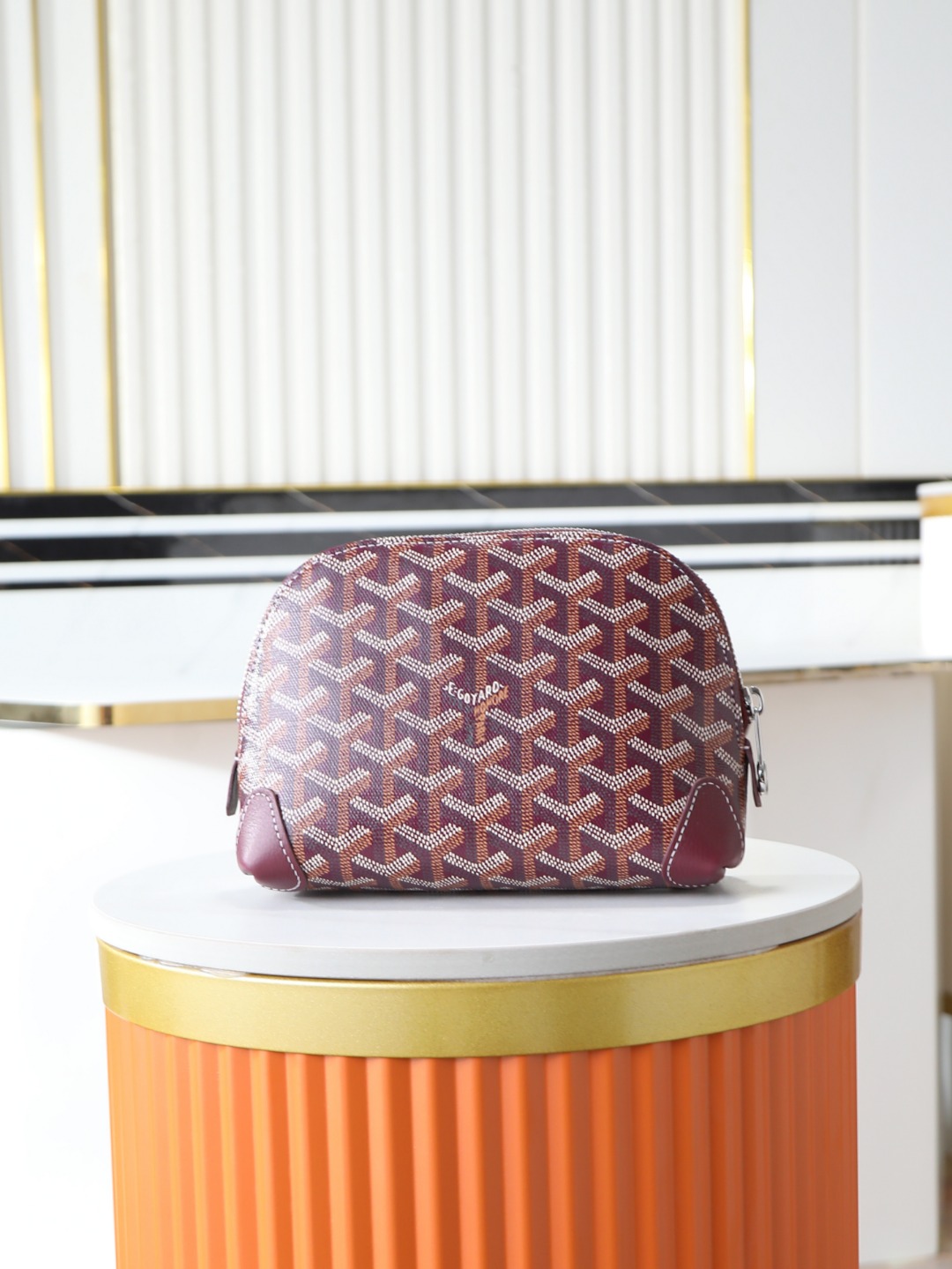 GOYARD 戈雅化妆包  Vendome (Canvas and Leather) — Women's Cosmetic Bag-F0- VENDOTPMLTY