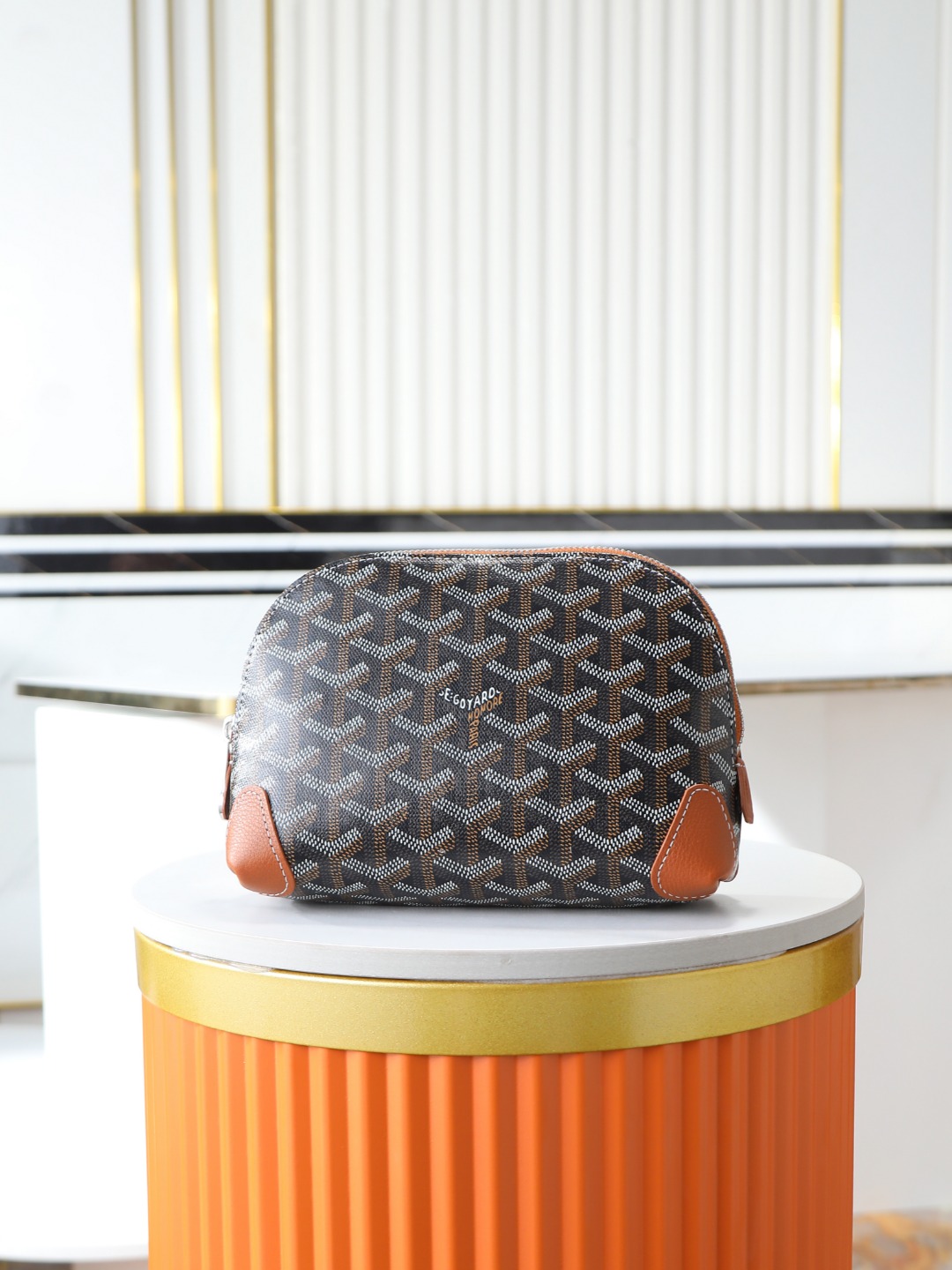 GOYARD 戈雅化妆包  Vendome (Canvas and Leather) — Women's Cosmetic Bag-F0- VENDOTPMLTY