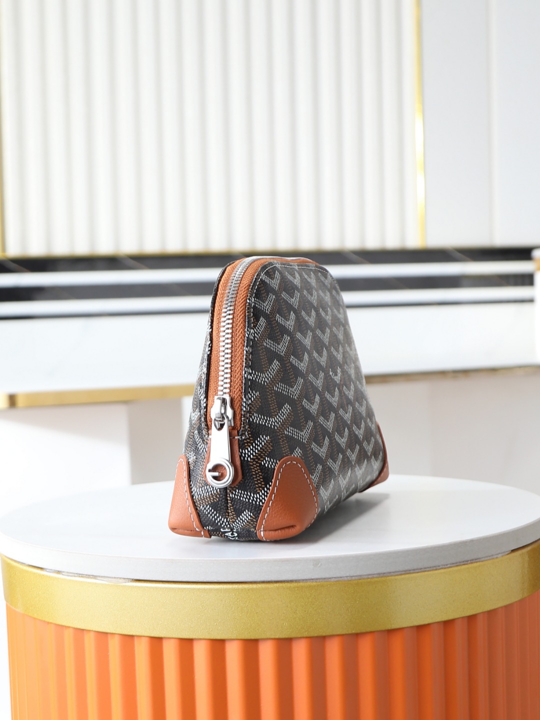 GOYARD 戈雅化妆包  Vendome (Canvas and Leather) — Women's Cosmetic Bag-F0- VENDOTPMLTY