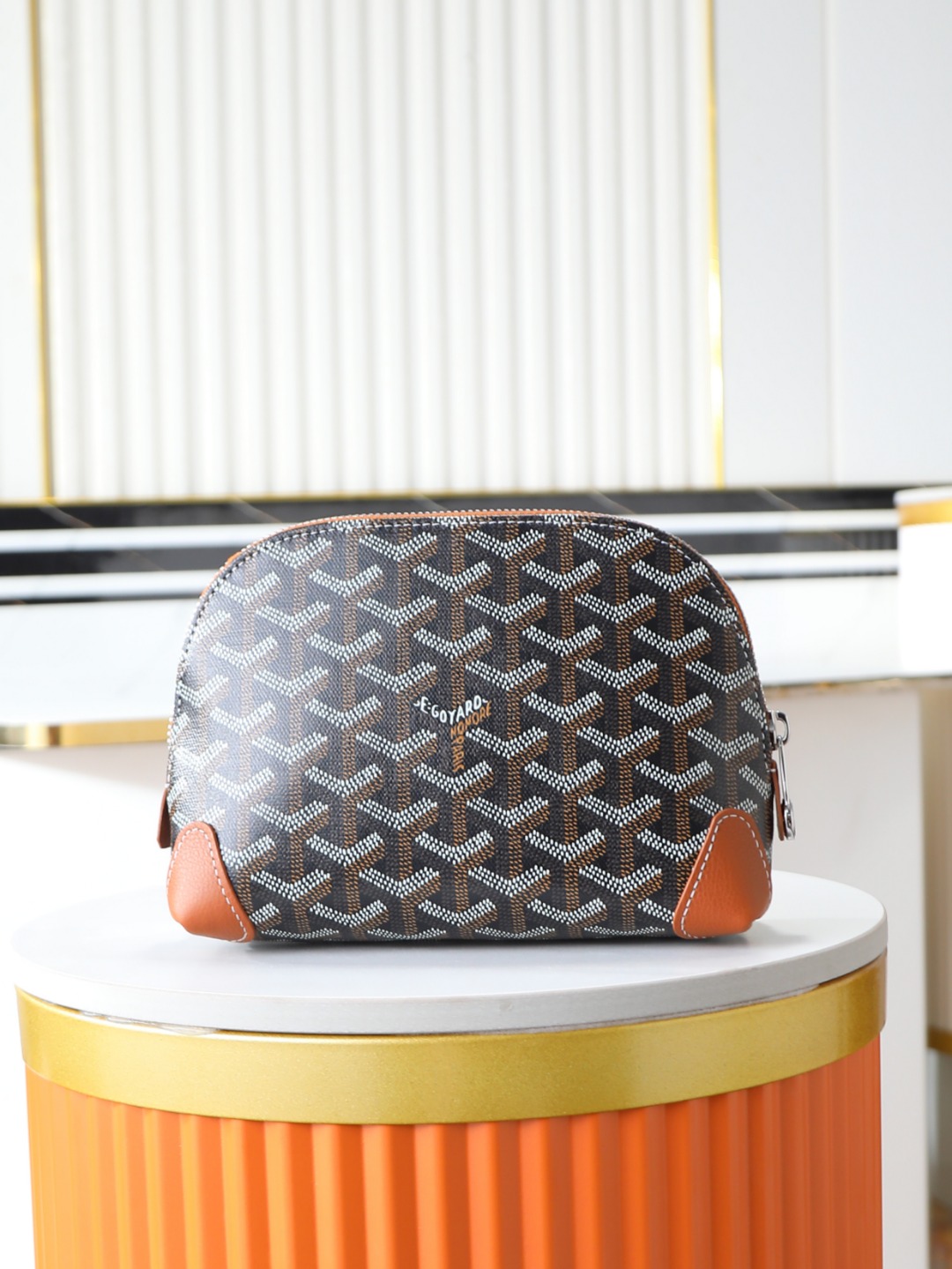 GOYARD 戈雅化妆包  Vendome (Canvas and Leather) — Women's Cosmetic Bag-F0- VENDOTPMLTY