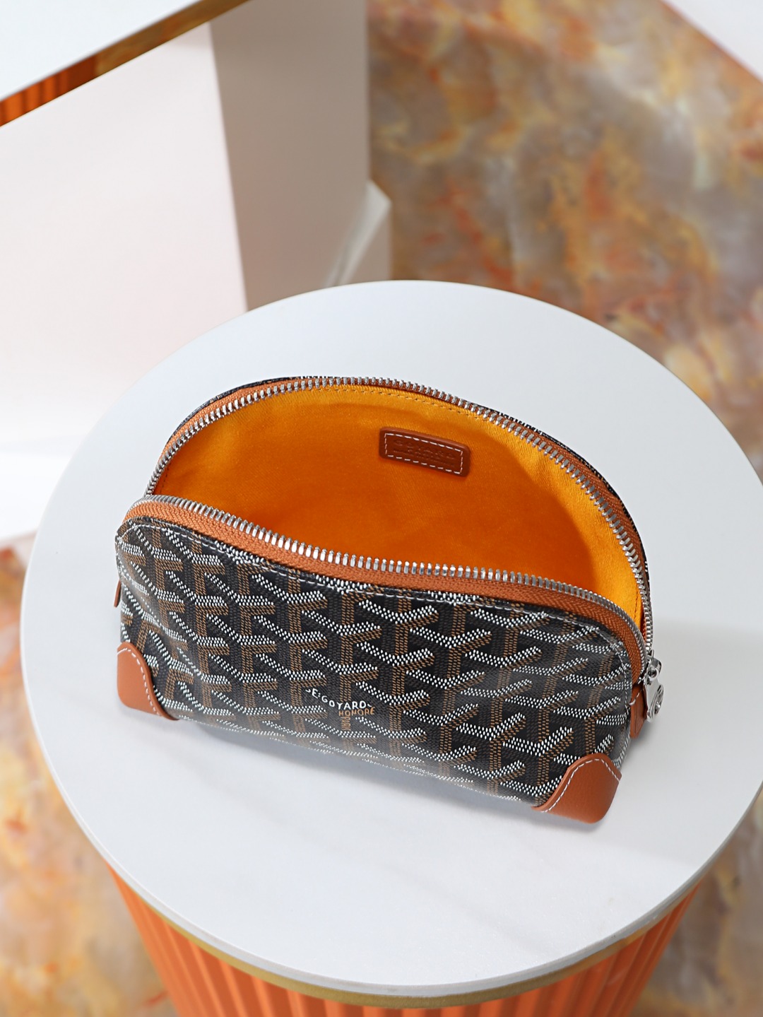GOYARD 戈雅化妆包  Vendome (Canvas and Leather) — Women's Cosmetic Bag-F0- VENDOTPMLTY