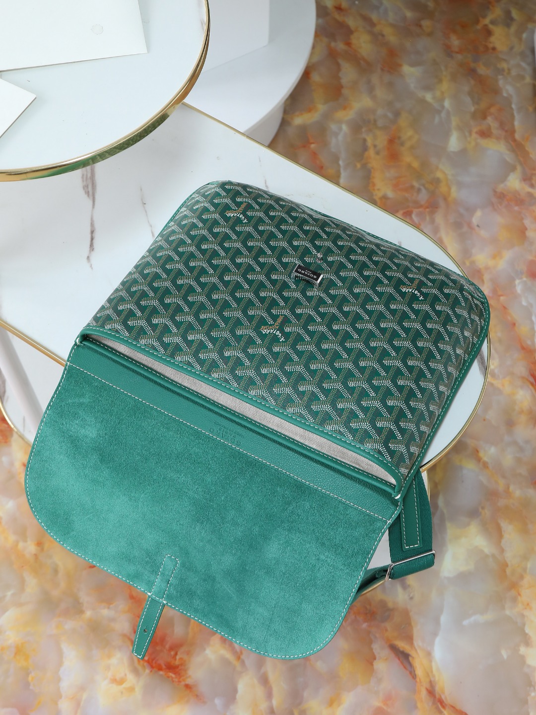 GOYARD 戈雅 邮差 COURSIER (Canvas and Leather) — Crossbody Bag-F0- COURSIMMLTY