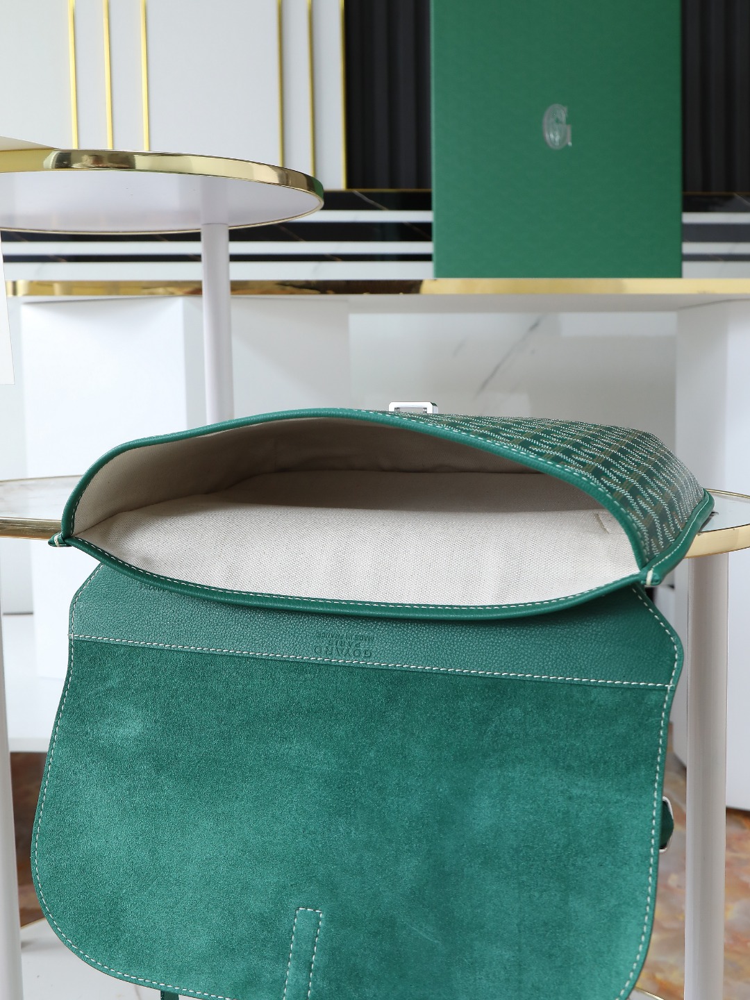 GOYARD 戈雅 邮差 COURSIER (Canvas and Leather) — Crossbody Bag-F0- COURSIMMLTY