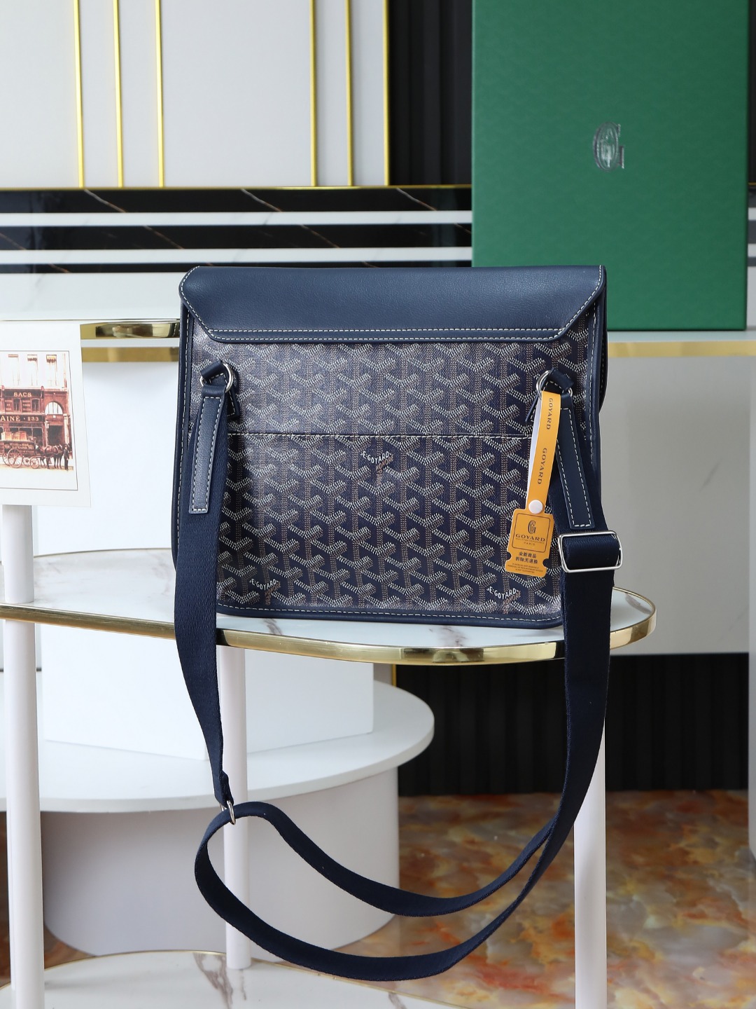 GOYARD 戈雅 邮差 COURSIER (Canvas and Leather) — Crossbody Bag-F0- COURSIMMLTY