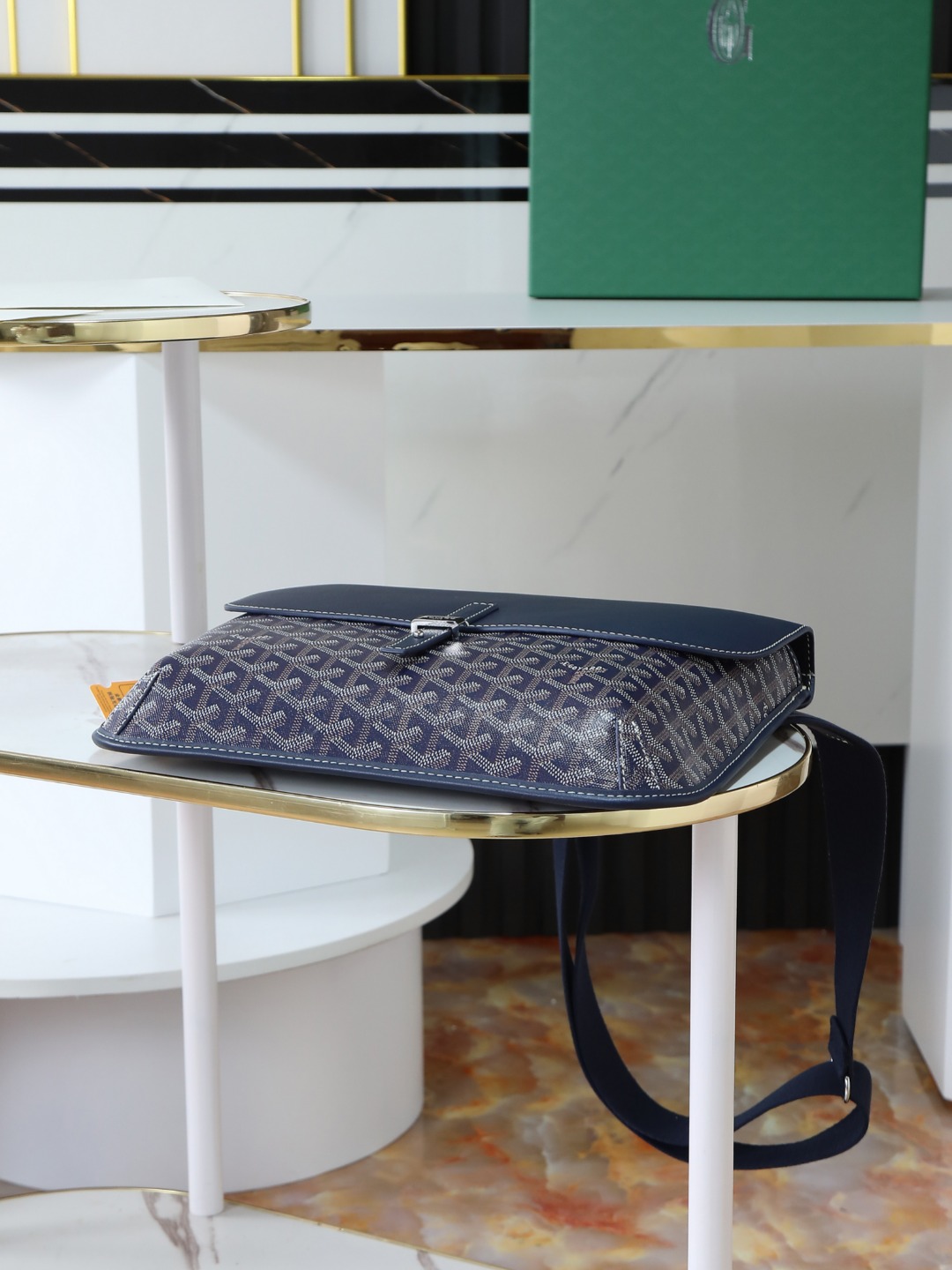 GOYARD 戈雅 邮差 COURSIER (Canvas and Leather) — Crossbody Bag-F0- COURSIMMLTY