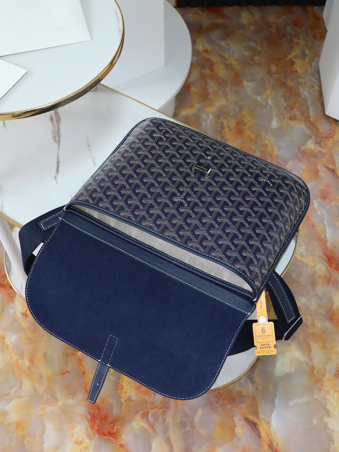 GOYARD 戈雅 邮差 COURSIER (Canvas and Leather) — Crossbody Bag-F0- COURSIMMLTY
