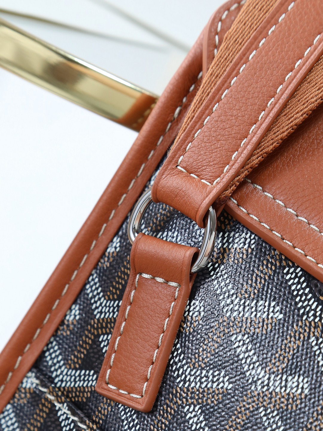 GOYARD 戈雅 邮差 COURSIER (Canvas and Leather) — Crossbody Bag-F0- COURSIMMLTY
