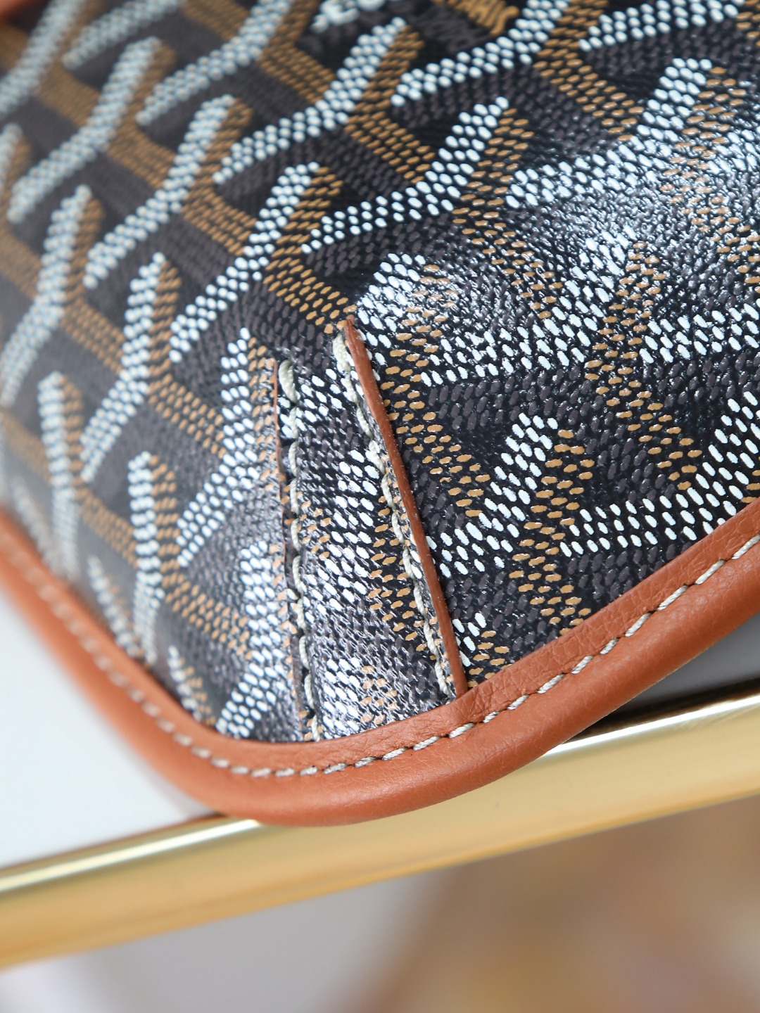 GOYARD 戈雅 邮差 COURSIER (Canvas and Leather) — Crossbody Bag-F0- COURSIMMLTY