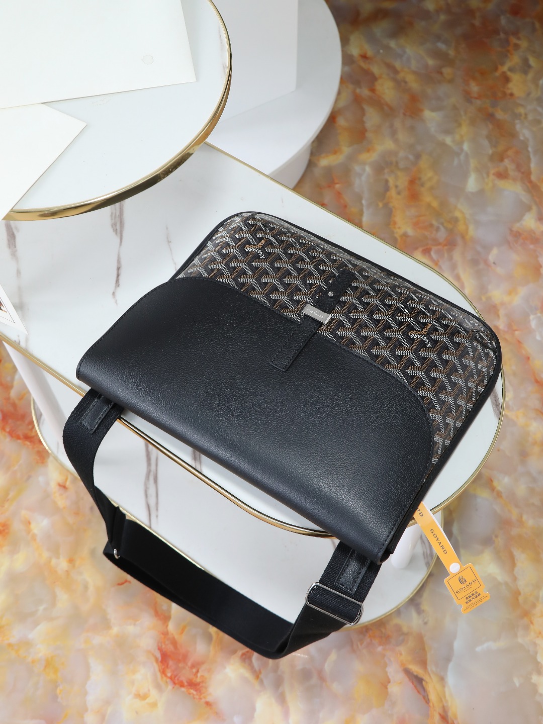 GOYARD 戈雅 邮差 COURSIER (Canvas and Leather) — Crossbody Bag-F0- COURSIMMLTY