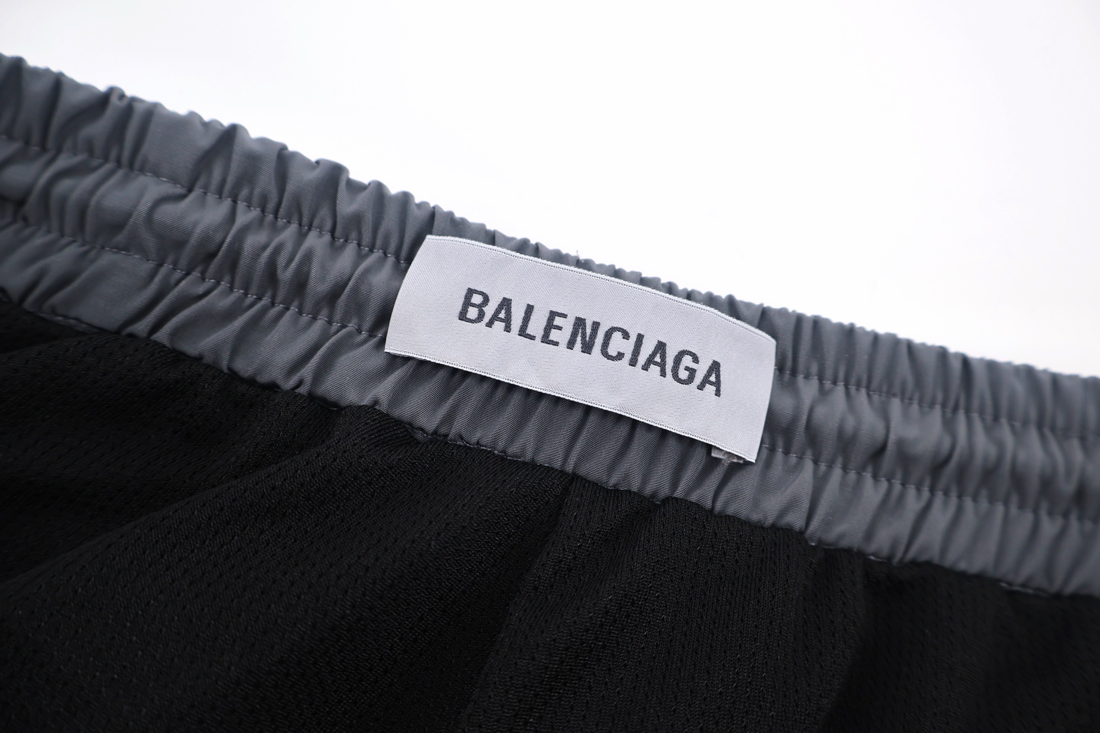 Balenciaga 巴黎世家 反光印花松紧腰运动休闲裤 长裤 裤子 运动裤 灰色 B0