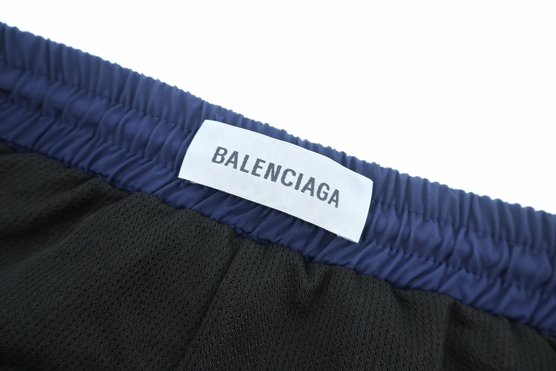 Balenciaga 巴黎世家 反光印花松紧腰运动休闲裤 长裤 裤子 运动裤 蓝色 B0