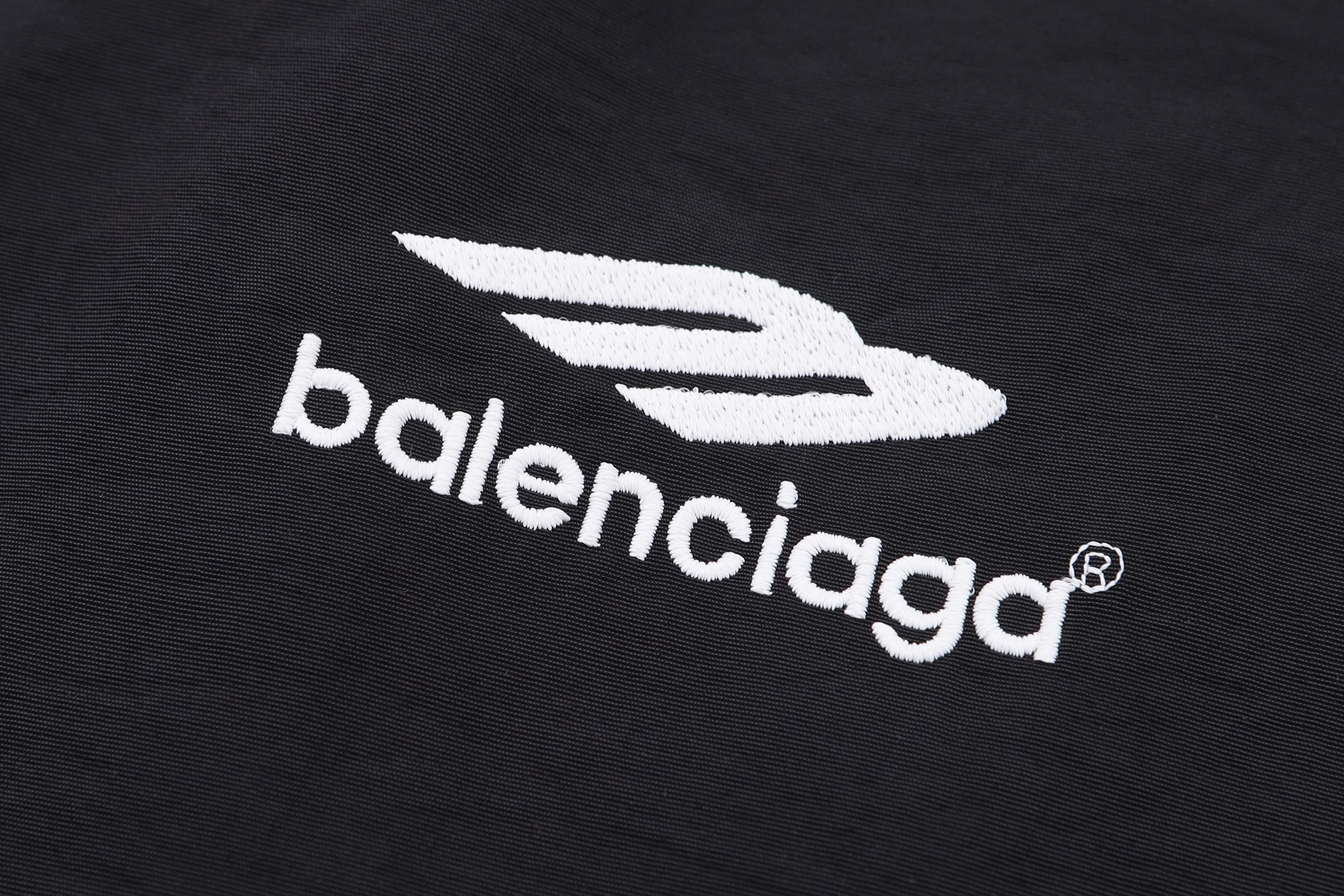 Balenciaga 巴黎世家 刺绣logo拉链立领夹克 外套 长袖 黑色 B5
