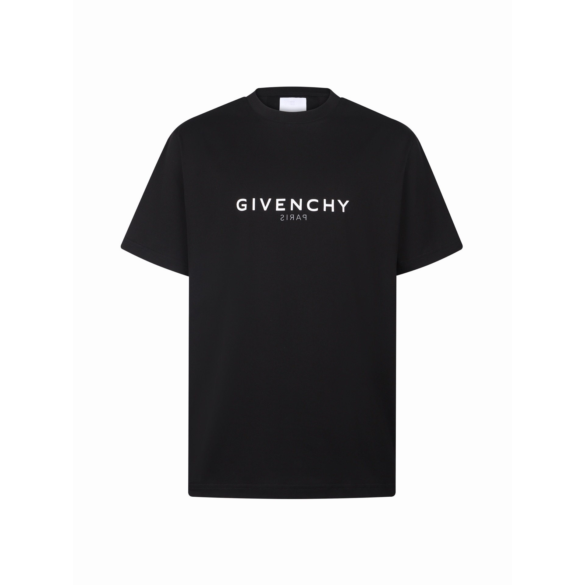 Givenchy 纪梵希 双层字母logo印花圆领短袖 T恤 夏款 白色 黑色 A0