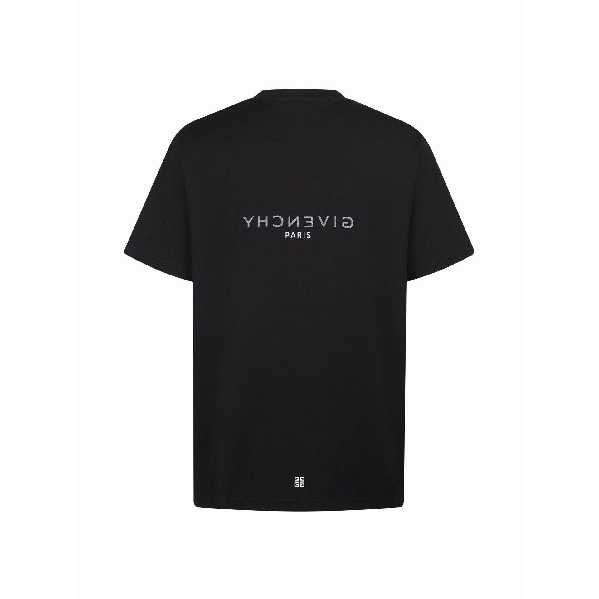 Givenchy 纪梵希 双层字母logo印花圆领短袖 T恤 夏款 白色 黑色 A0