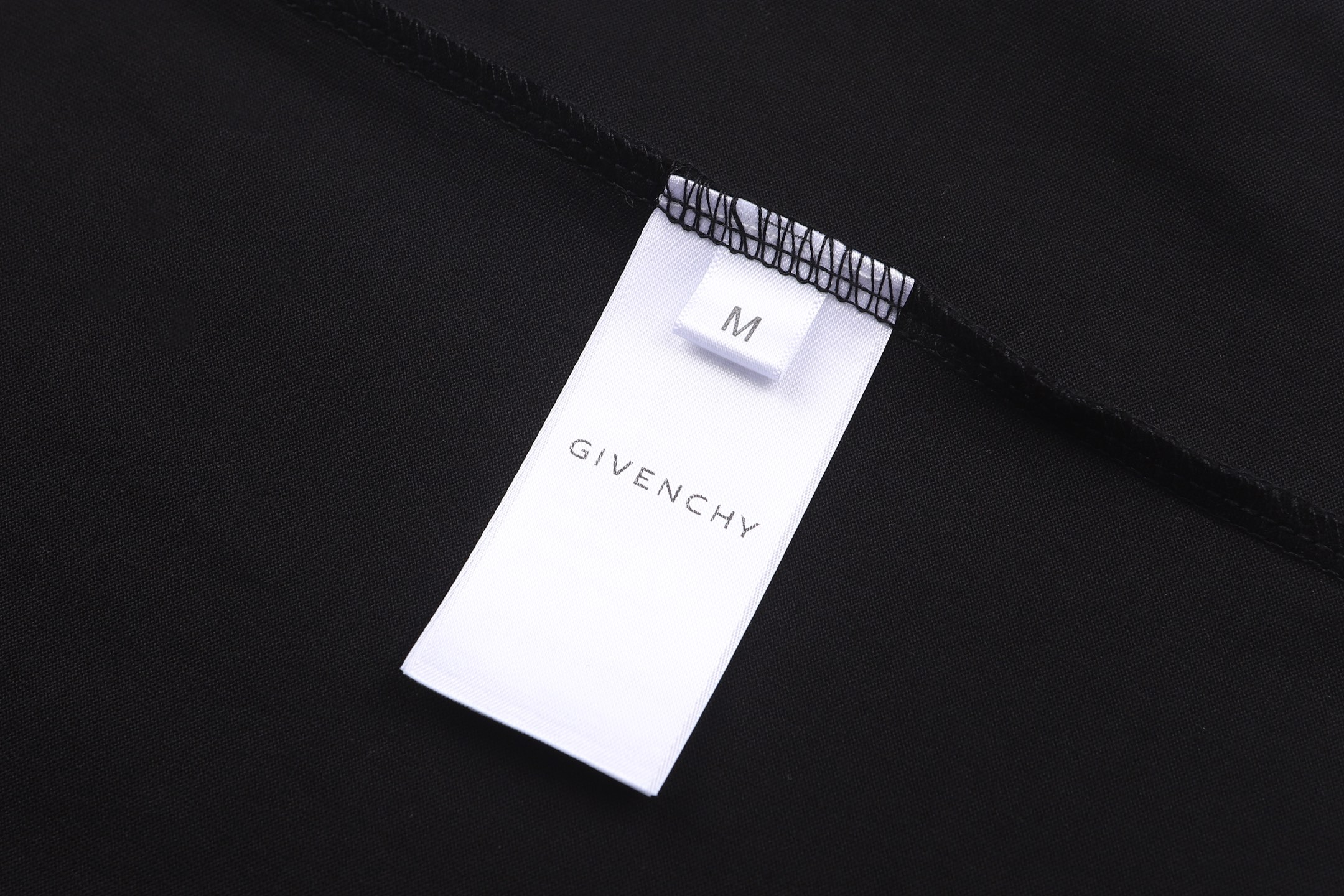 Givenchy 纪梵希 双层字母logo印花圆领短袖 T恤 夏款 白色 黑色 A0