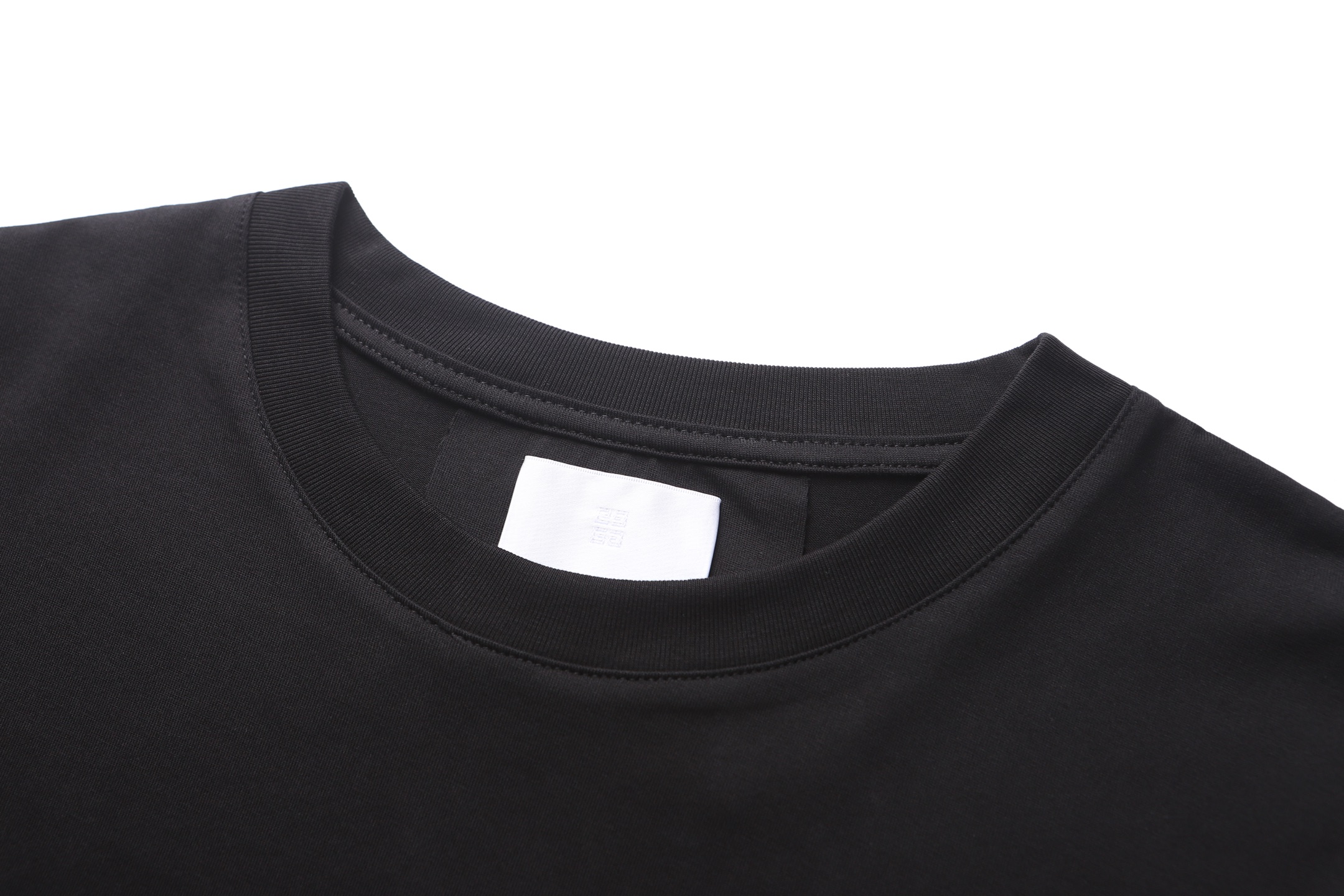 Givenchy 纪梵希 双层字母logo印花圆领短袖 T恤 夏款 白色 黑色 A0