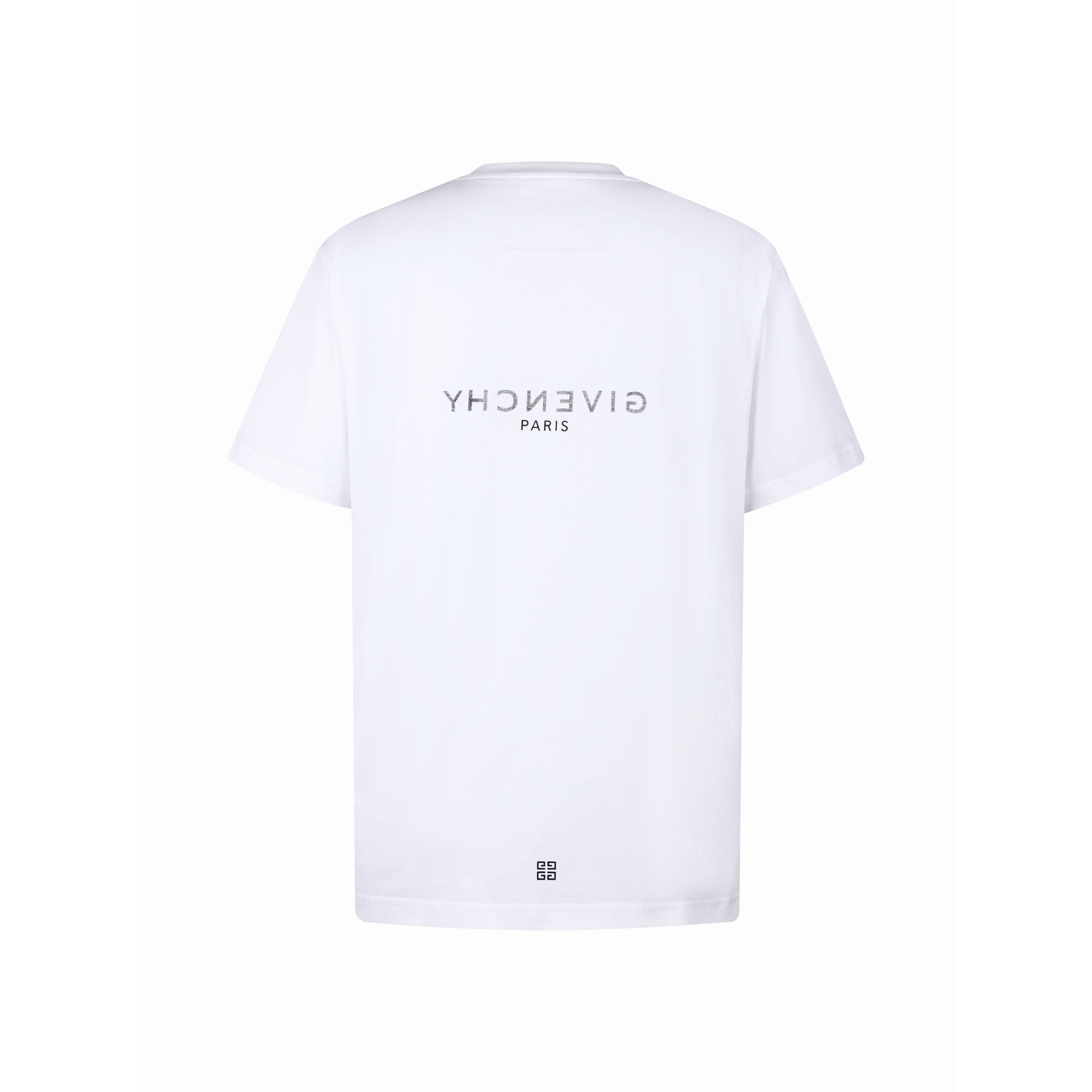 Givenchy 纪梵希 双层字母logo印花圆领短袖 T恤 夏款 白色 黑色 A0