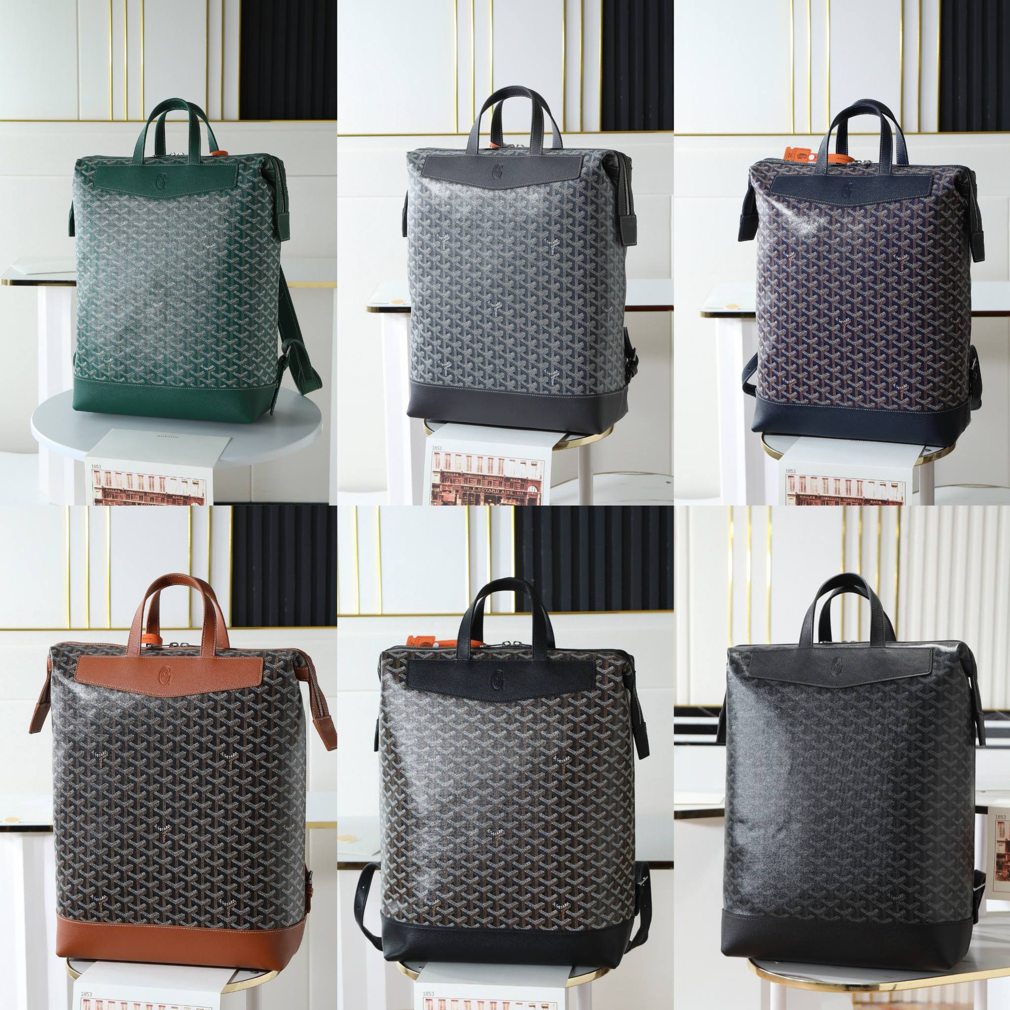 GOYARD 戈雅 双肩 Cisalpin (Canvas and Leather) — Backpack-F0-CISALPMMLTY