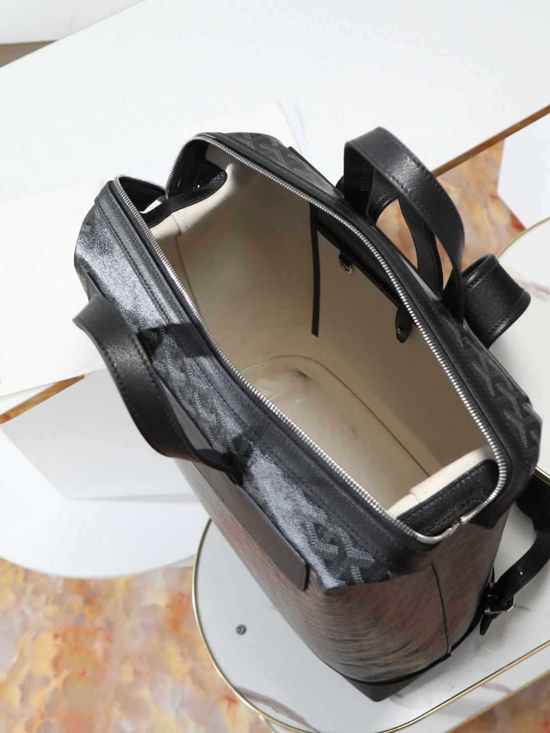 GOYARD 戈雅 双肩 Cisalpin (Canvas and Leather) — Backpack-F0-CISALPMMLTY
