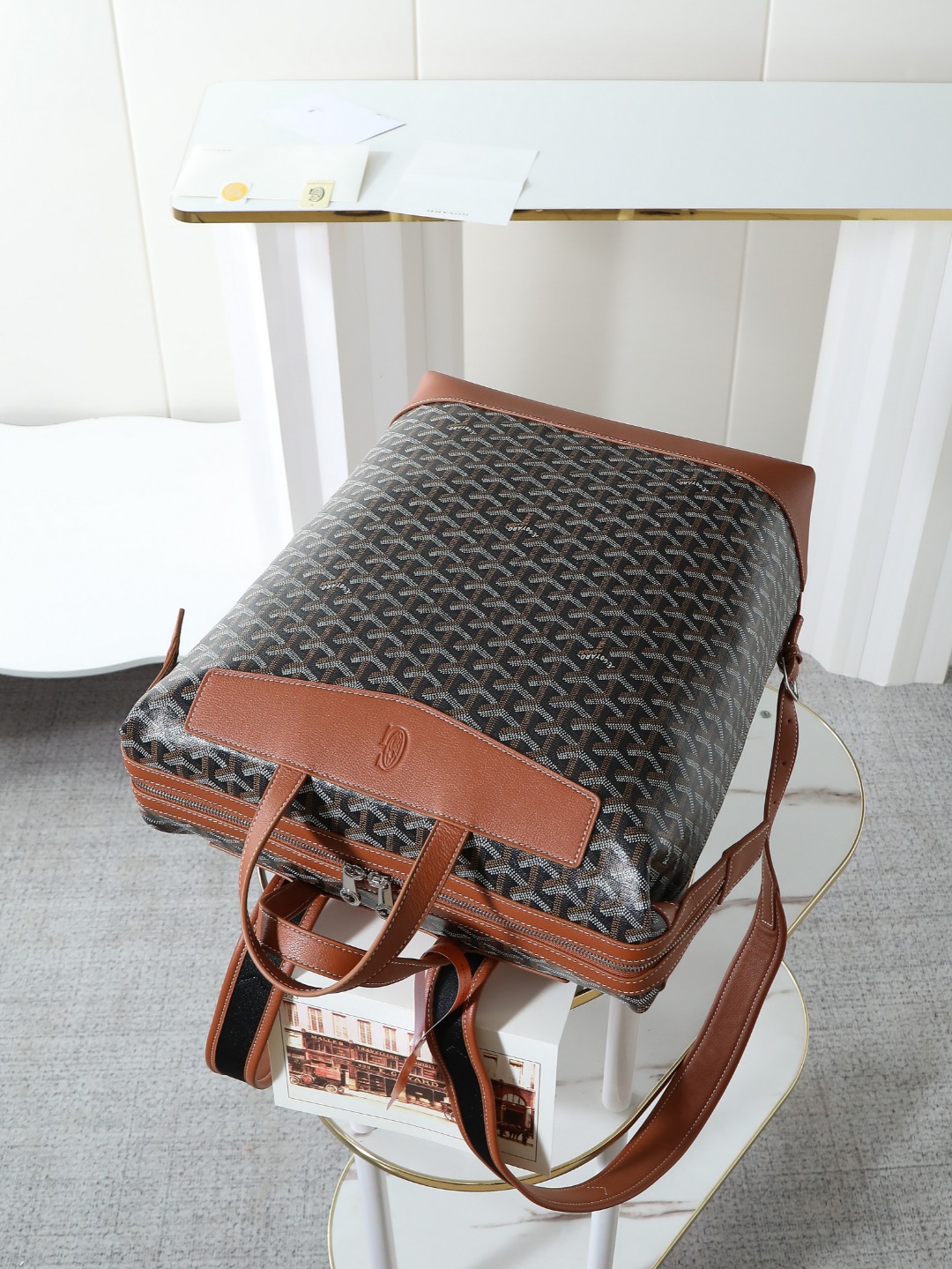 GOYARD 戈雅 双肩 Cisalpin (Canvas and Leather) — Backpack-F0-CISALPMMLTY