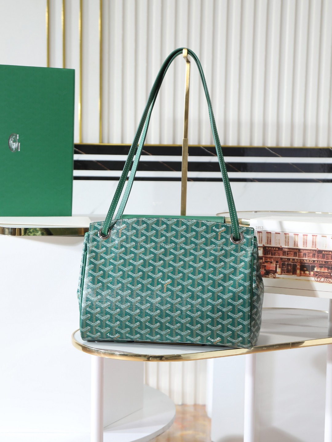 GOYARD 戈雅手提单肩  Rouette (Canvas and Leather) — Shoulder Handbag-F0-ROUETTPMLTY