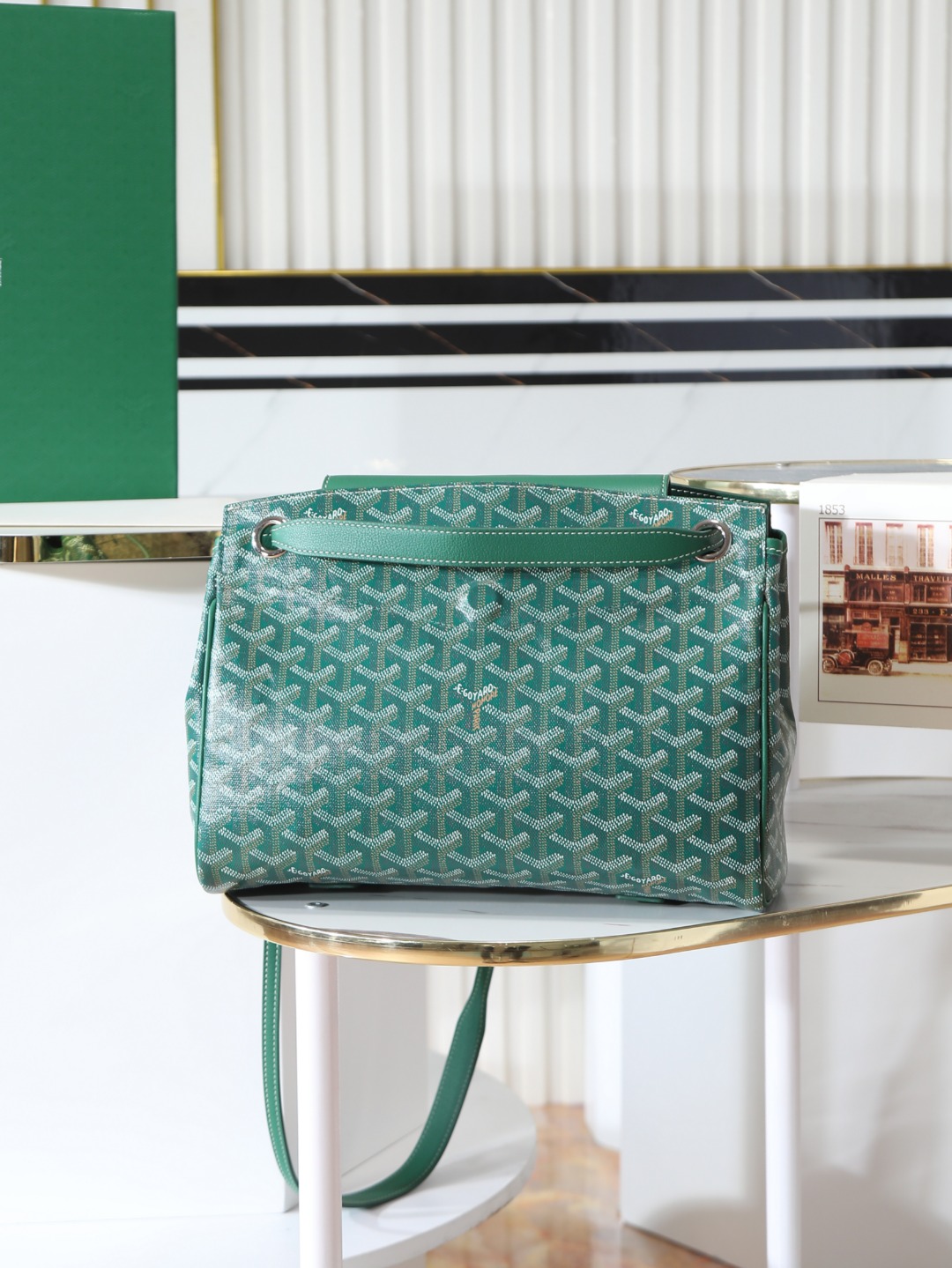 GOYARD 戈雅手提单肩  Rouette (Canvas and Leather) — Shoulder Handbag-F0-ROUETTPMLTY