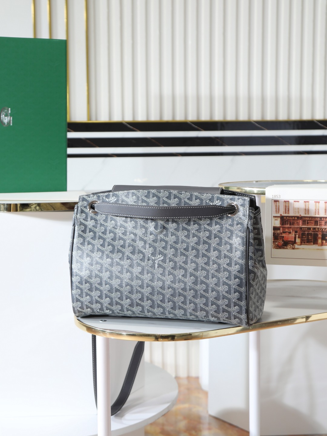 GOYARD 戈雅手提单肩  Rouette (Canvas and Leather) — Shoulder Handbag-F0-ROUETTPMLTY