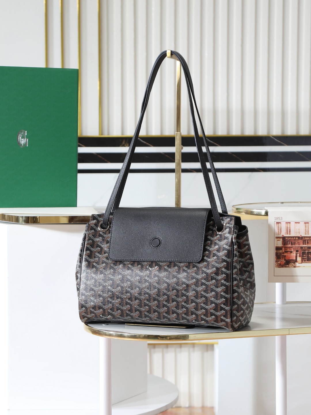 GOYARD 戈雅手提单肩  Rouette (Canvas and Leather) — Shoulder Handbag-F0-ROUETTPMLTY