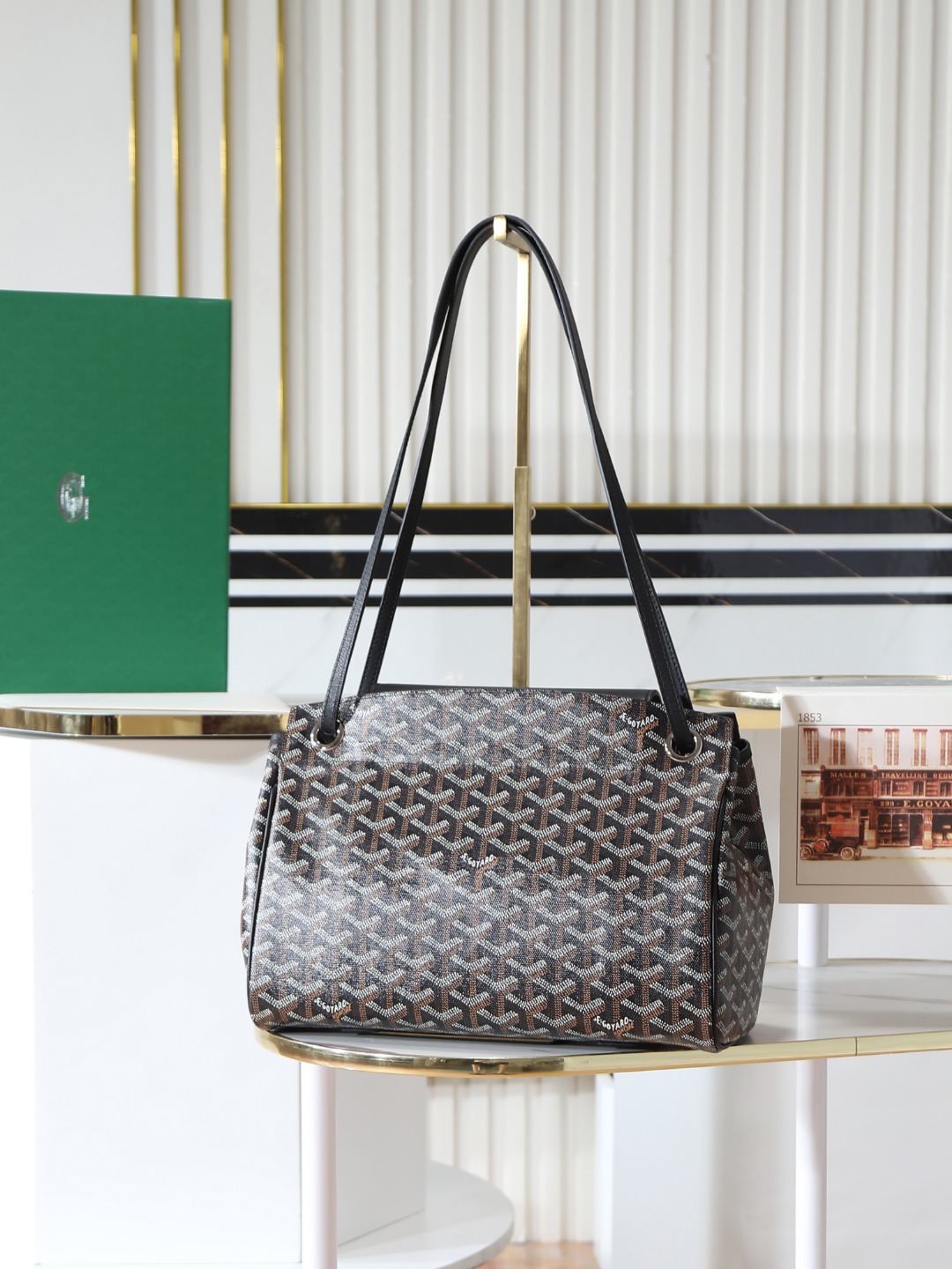 GOYARD 戈雅手提单肩  Rouette (Canvas and Leather) — Shoulder Handbag-F0-ROUETTPMLTY