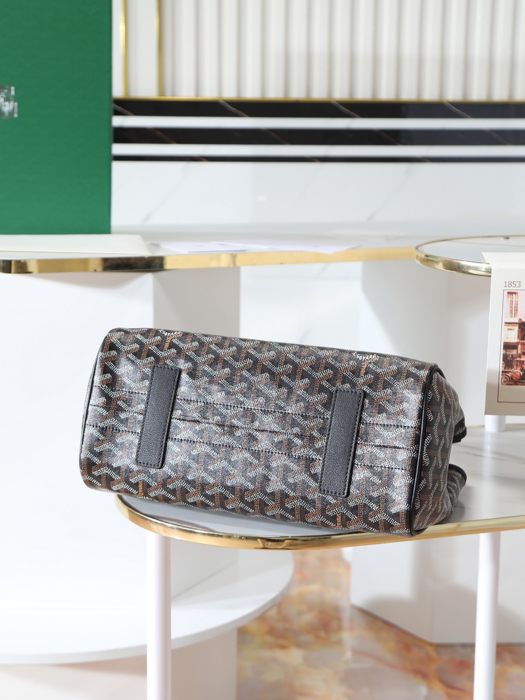 GOYARD 戈雅手提单肩  Rouette (Canvas and Leather) — Shoulder Handbag-F0-ROUETTPMLTY