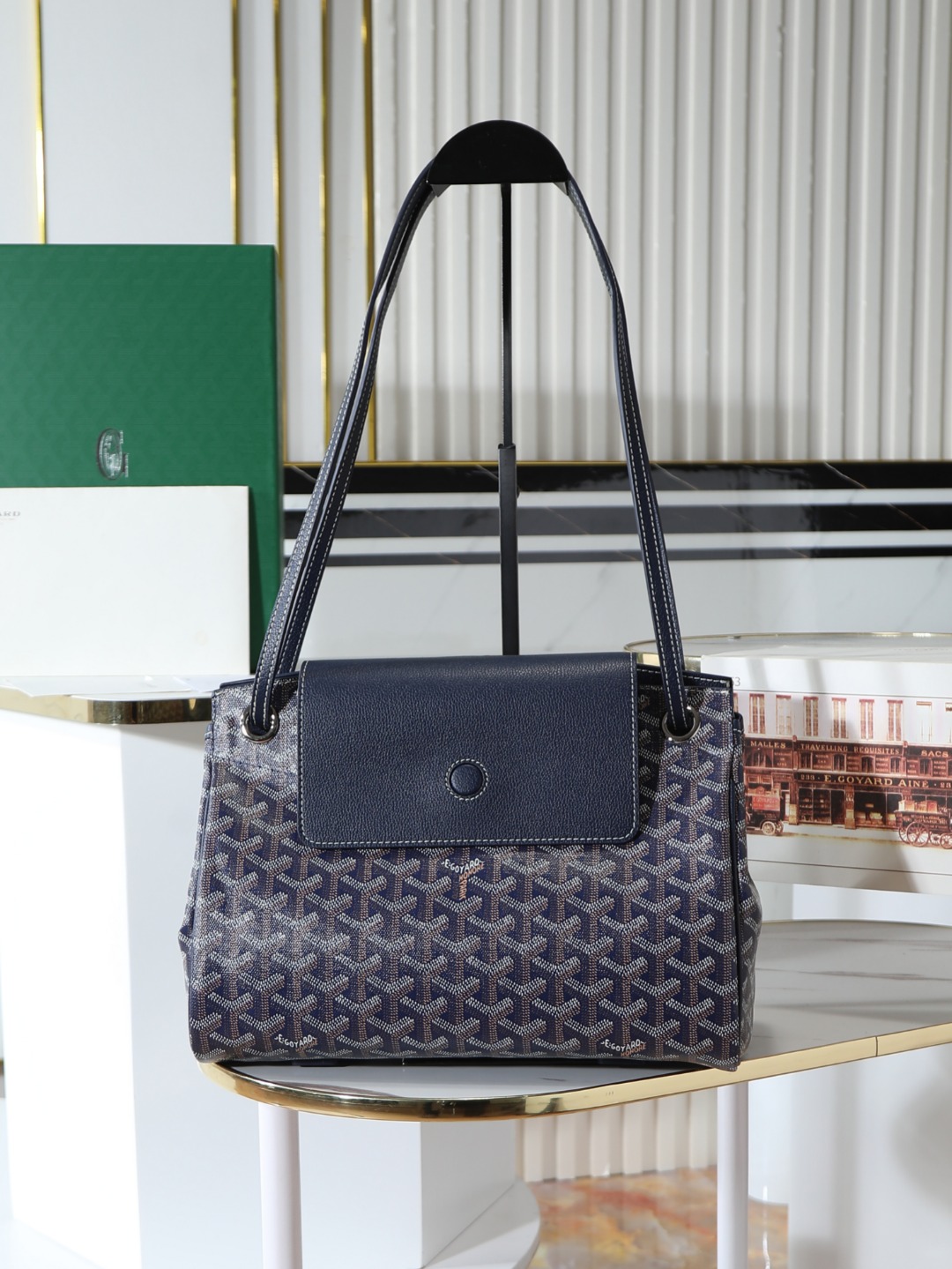 GOYARD 戈雅手提单肩  Rouette (Canvas and Leather) — Shoulder Handbag-F0-ROUETTPMLTY