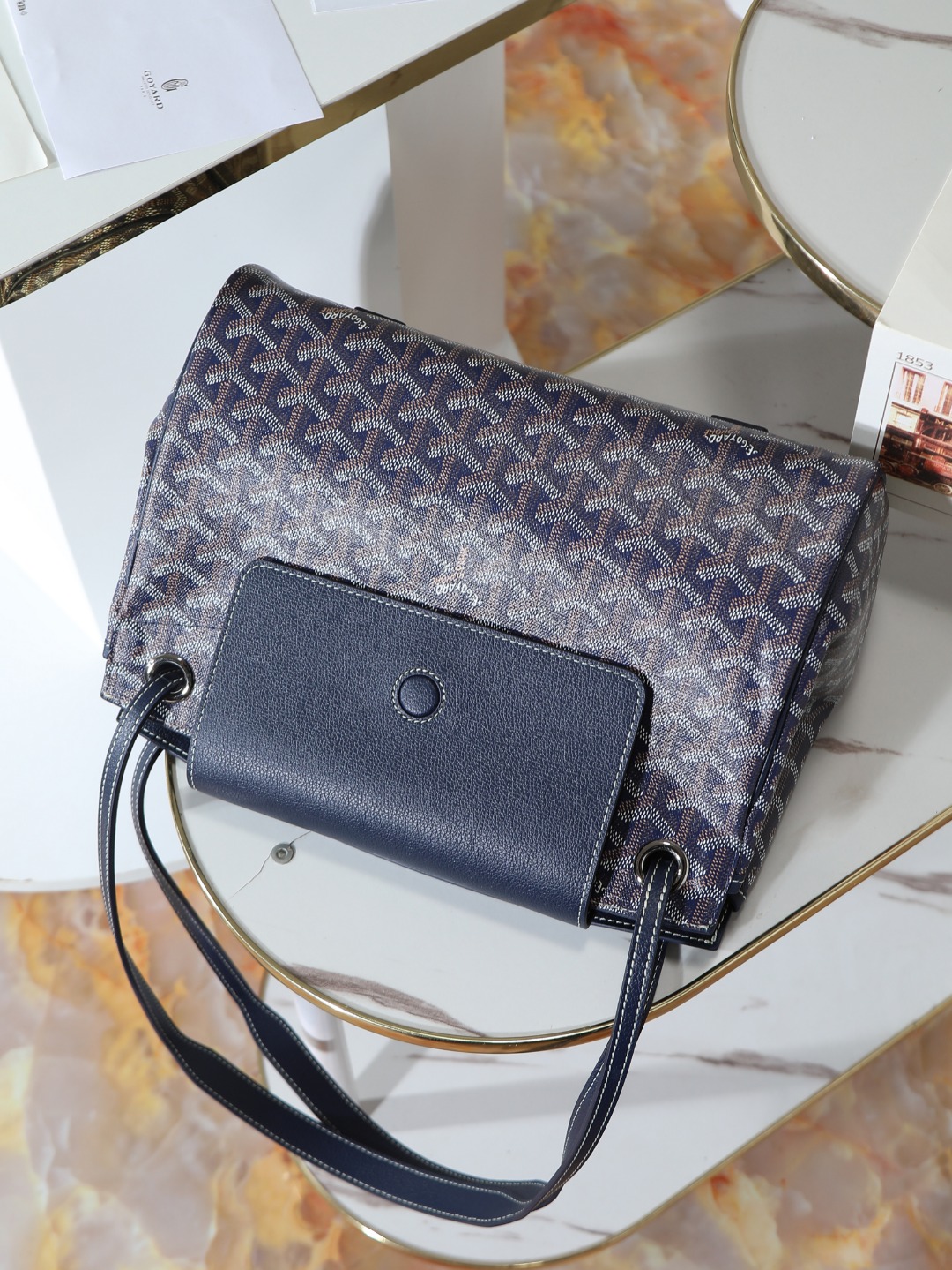GOYARD 戈雅手提单肩  Rouette (Canvas and Leather) — Shoulder Handbag-F0-ROUETTPMLTY