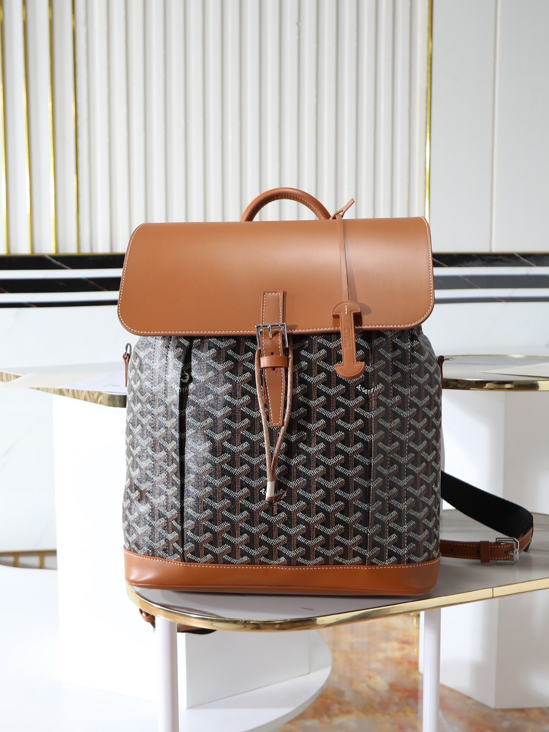 GOYARD 戈雅 双肩 Cisalpin (Canvas and Leather) — Backpack-F0-ALPIN2MMLTY