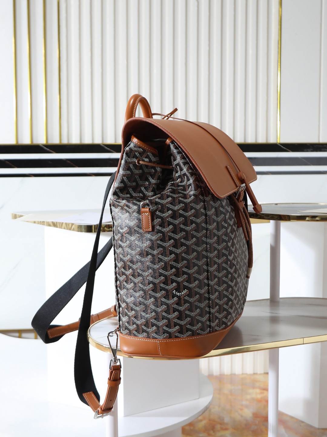 GOYARD 戈雅 双肩 Cisalpin (Canvas and Leather) — Backpack-F0-ALPIN2MMLTY