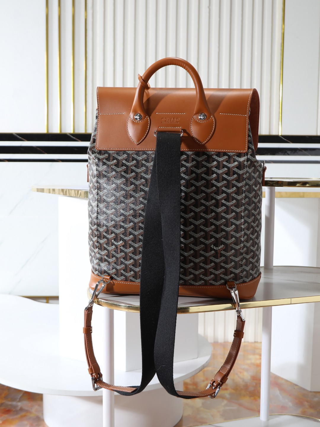GOYARD 戈雅 双肩 Cisalpin (Canvas and Leather) — Backpack-F0-ALPIN2MMLTY
