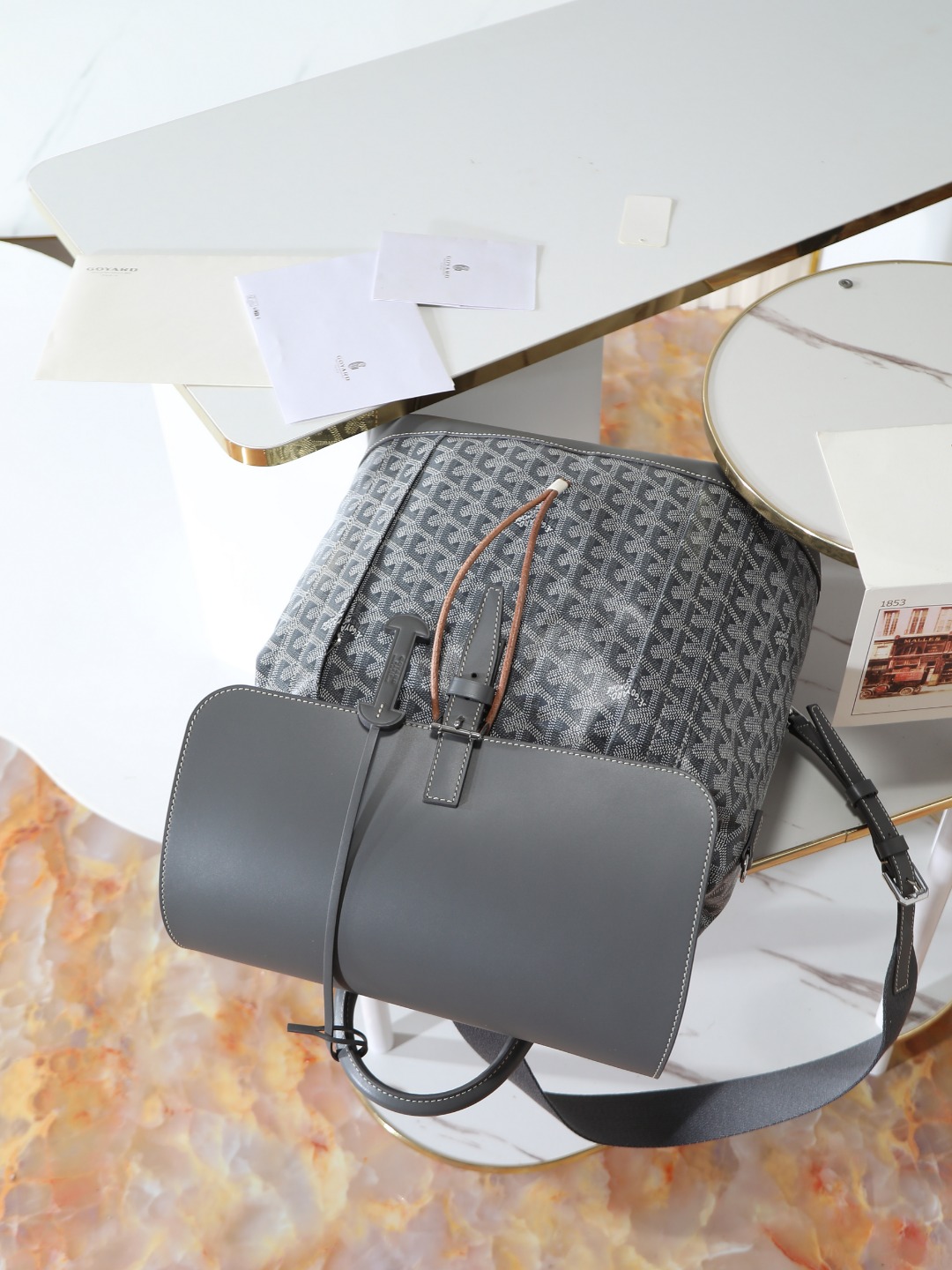 GOYARD 戈雅 双肩 Cisalpin (Canvas and Leather) — Backpack-F0-ALPIN2MMLTY