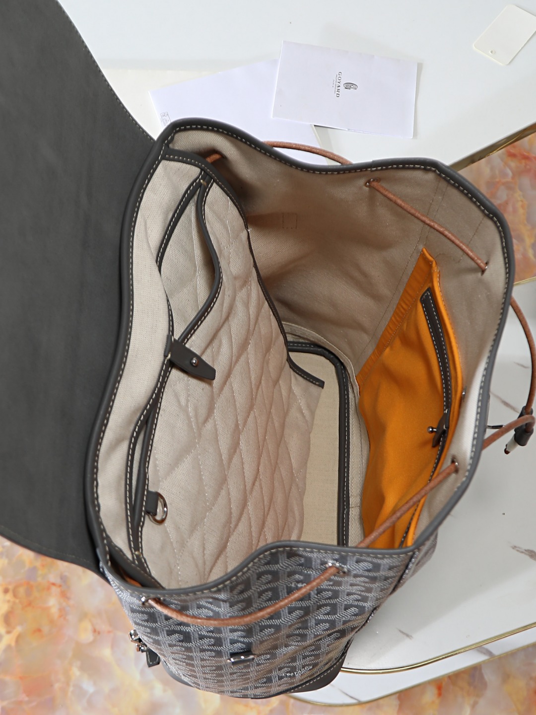 GOYARD 戈雅 双肩 Cisalpin (Canvas and Leather) — Backpack-F0-ALPIN2MMLTY