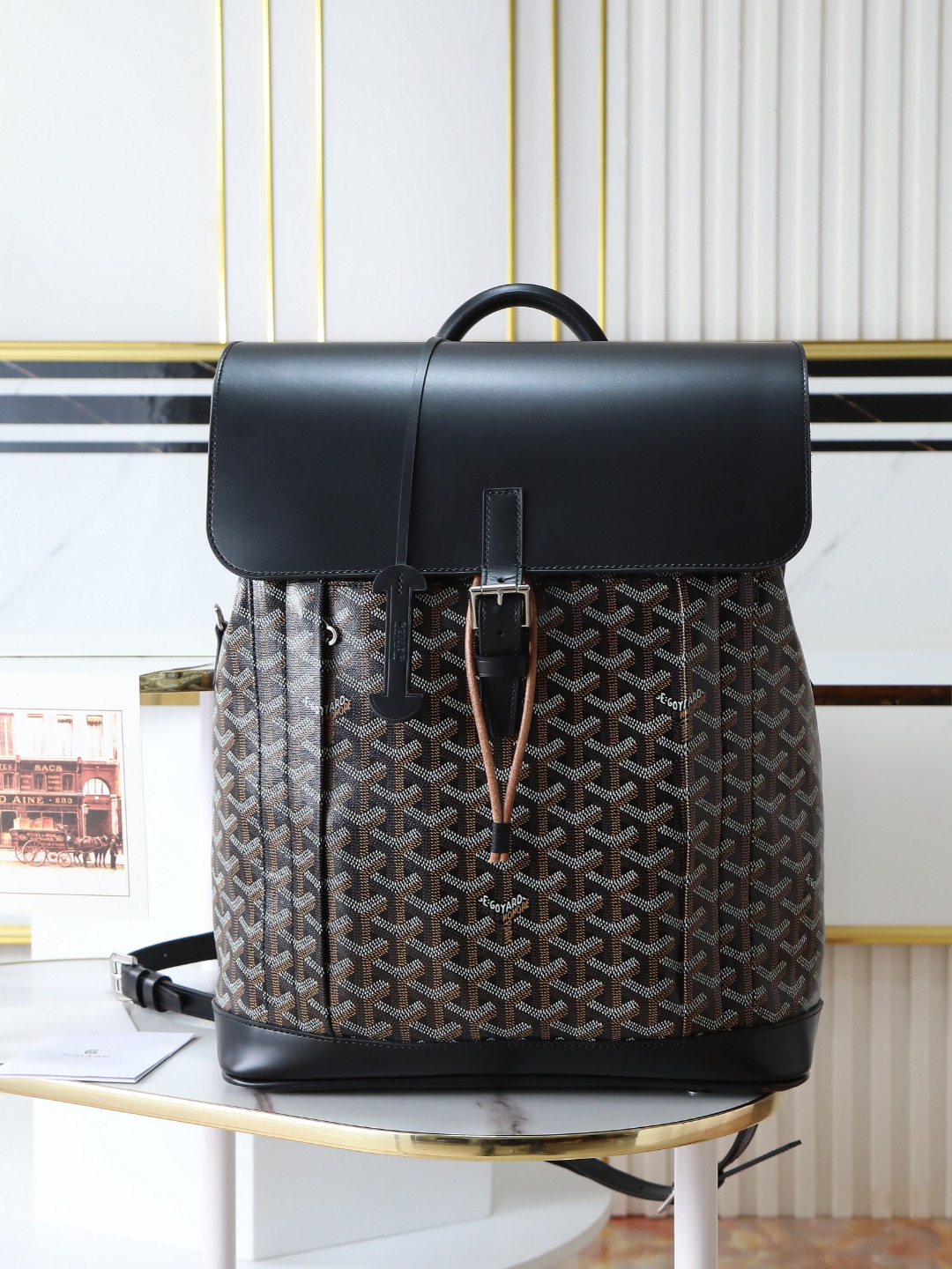 GOYARD 戈雅 双肩 Cisalpin (Canvas and Leather) — Backpack-F0-ALPIN2MMLTY