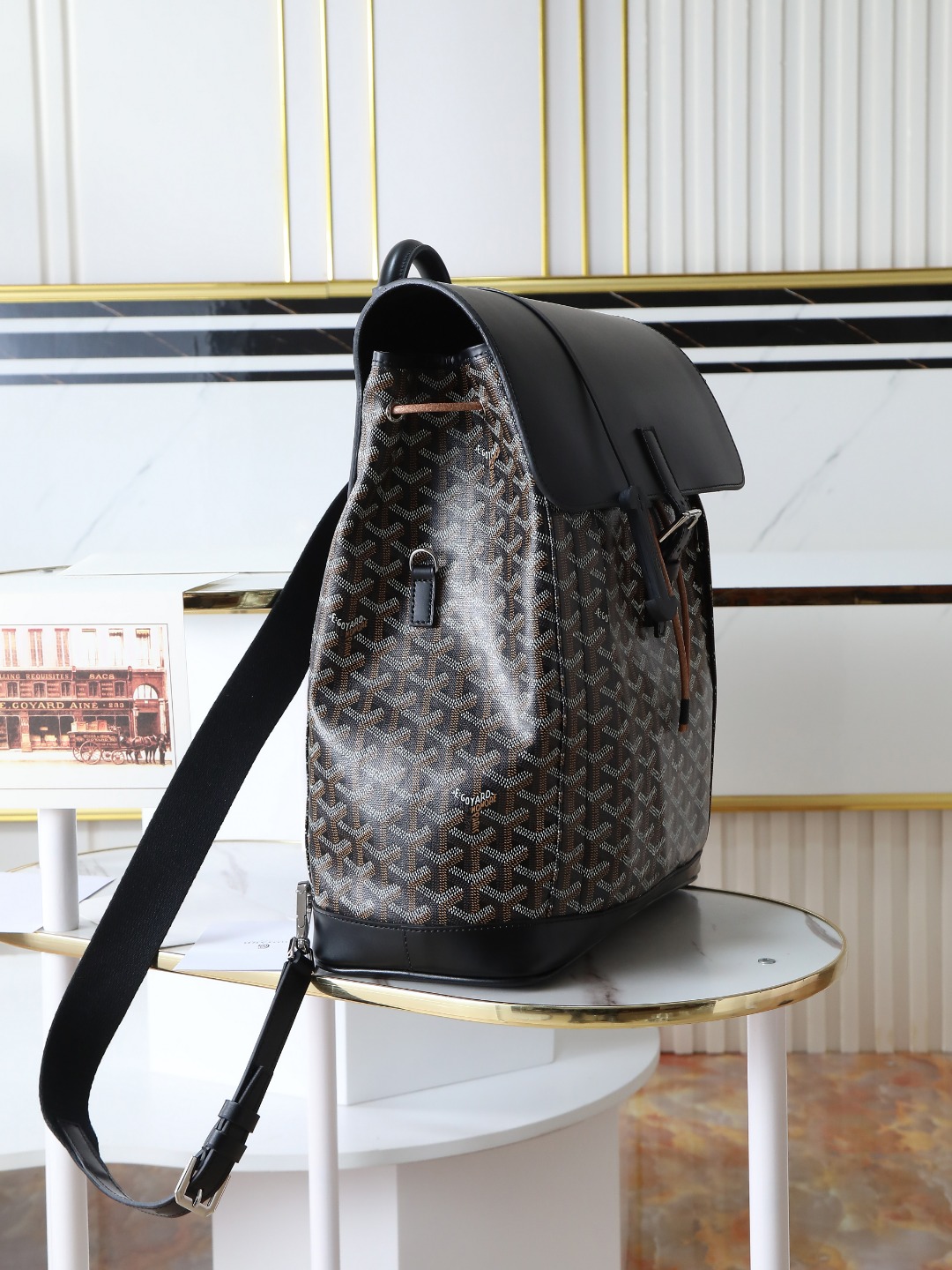 GOYARD 戈雅 双肩 Cisalpin (Canvas and Leather) — Backpack-F0-ALPIN2MMLTY