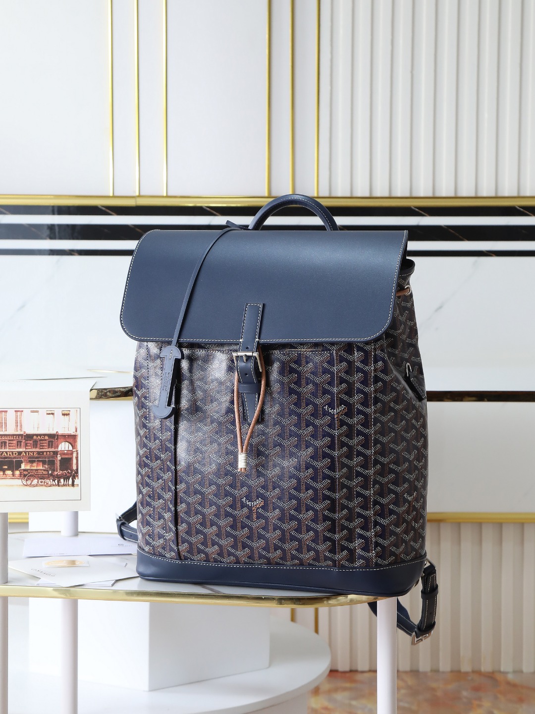 GOYARD 戈雅 双肩 Cisalpin (Canvas and Leather) — Backpack-F0-ALPIN2MMLTY